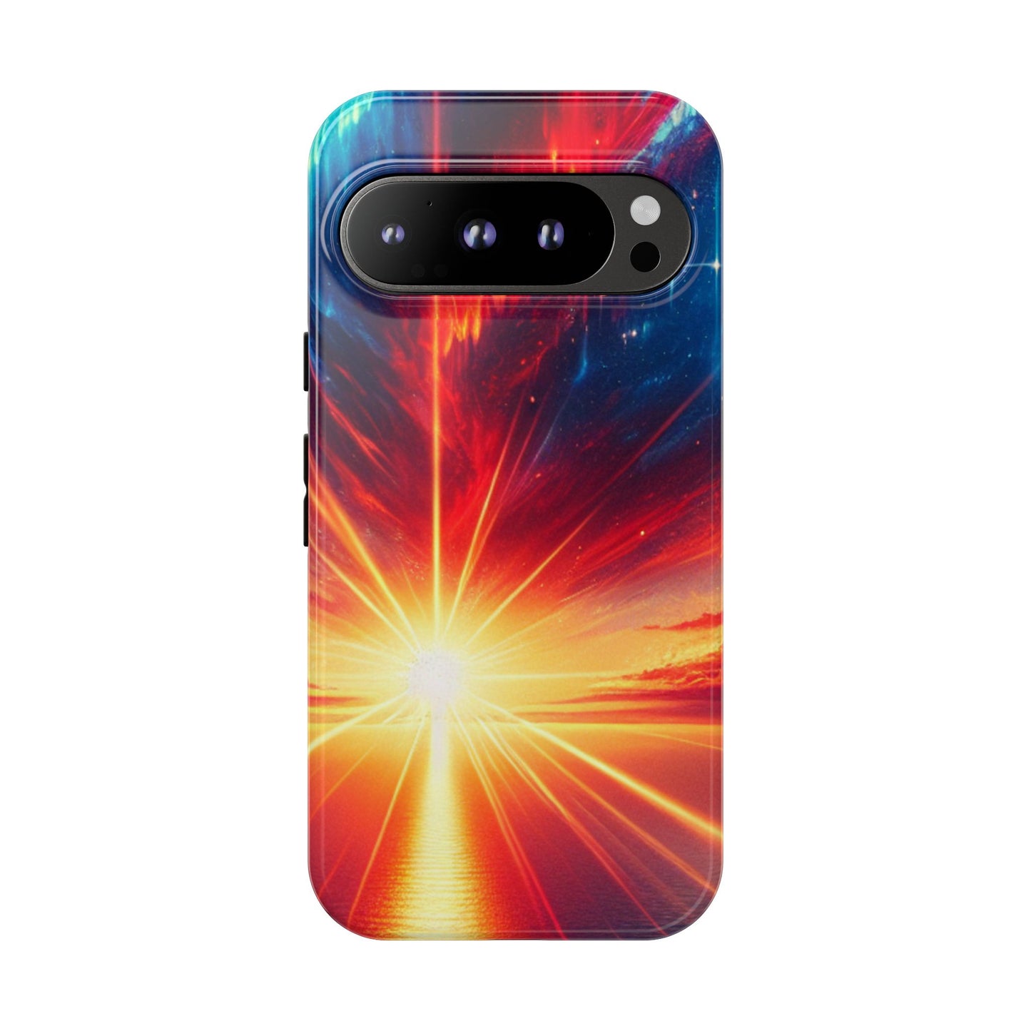 63B2 Sunrise Landscape Art Phone Case – Glossy or Matte Dual-Layer Cover for iPhone & Android