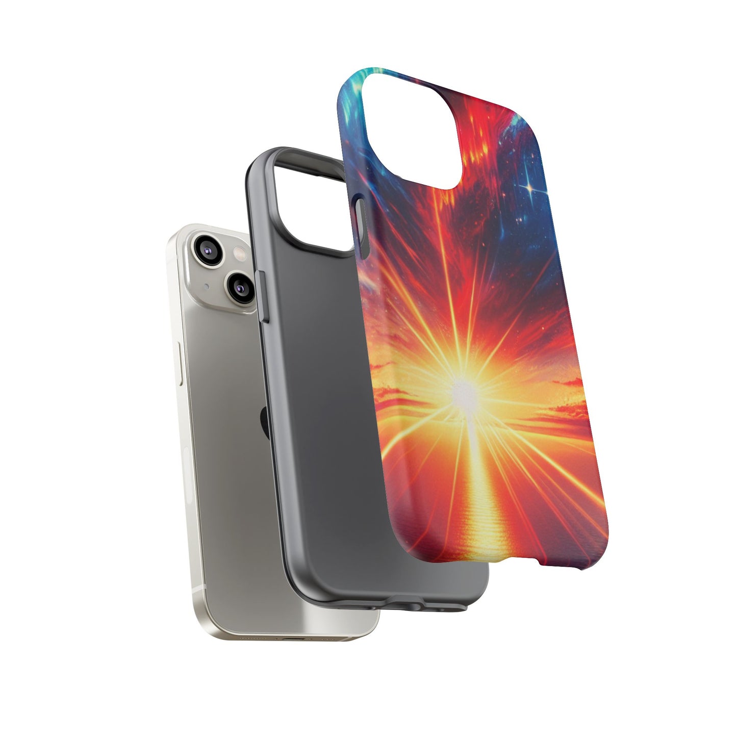 63B2 Sunrise Landscape Art Phone Case – Glossy or Matte Dual-Layer Cover for iPhone & Android