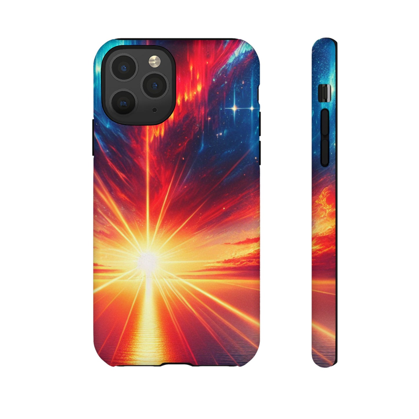 63B2 Sunrise Landscape Art Phone Case – Glossy or Matte Dual-Layer Cover for iPhone & Android