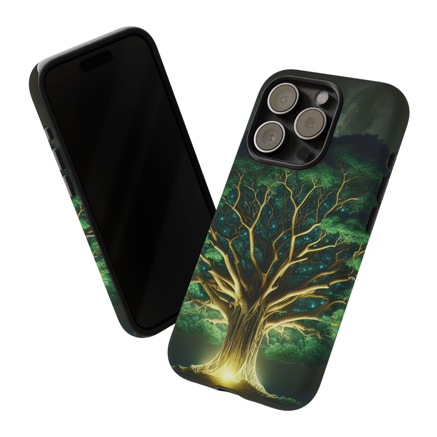 63B1 Tree of Life Nature Art Phone Case – Glossy or Matte Dual-Layer Cover for iPhone & Android