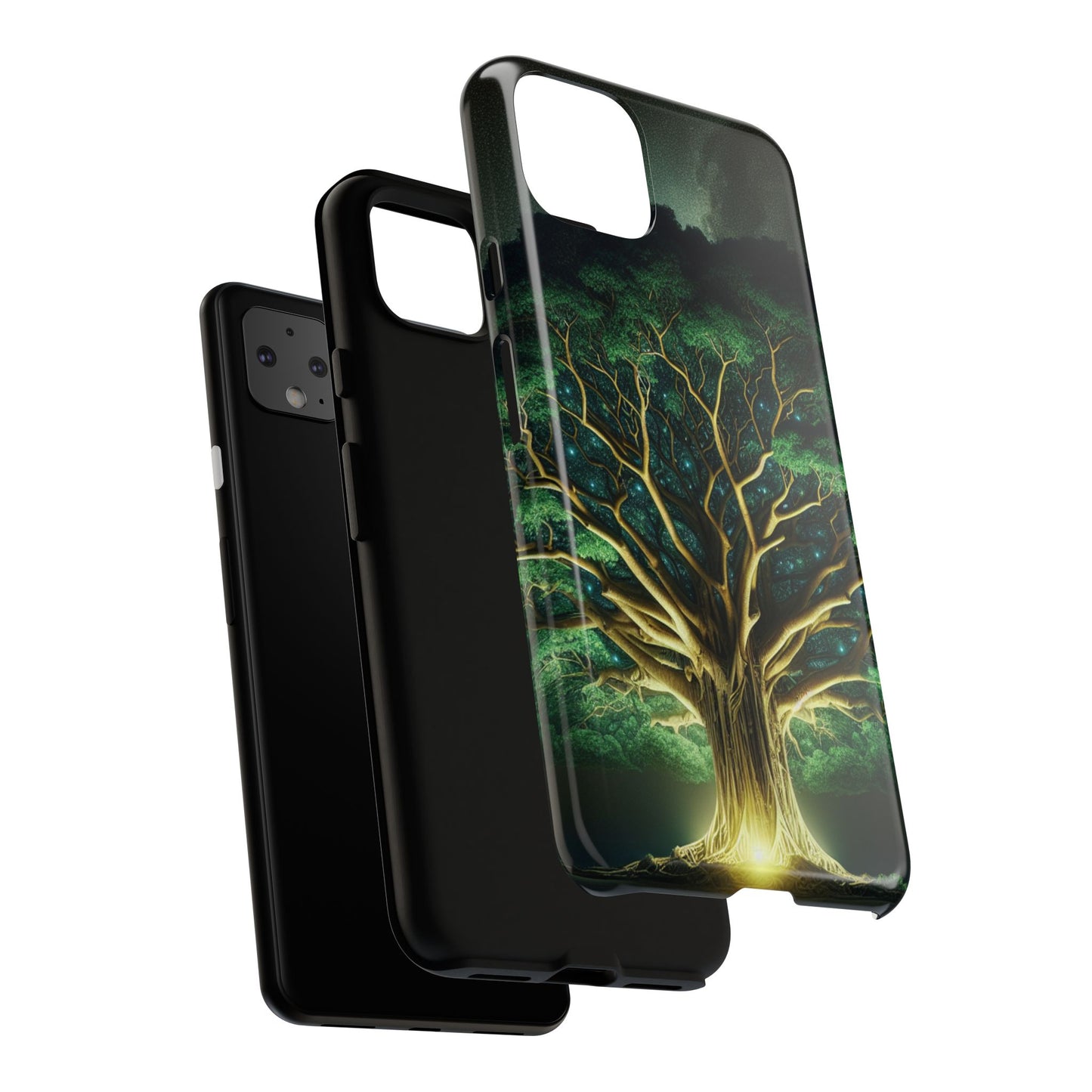 63B1 Tree of Life Nature Art Phone Case – Glossy or Matte Dual-Layer Cover for iPhone & Android