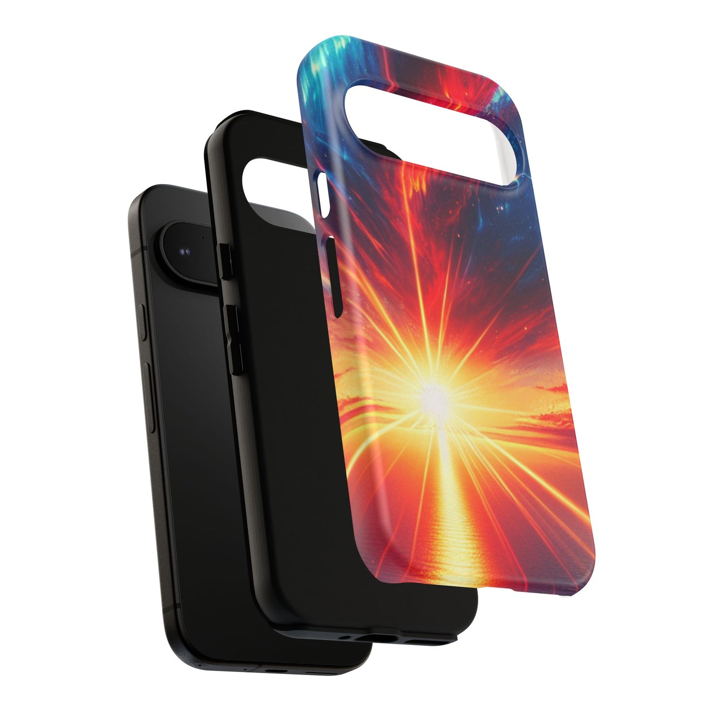 63B2 Sunrise Landscape Art Phone Case – Glossy or Matte Dual-Layer Cover for iPhone & Android