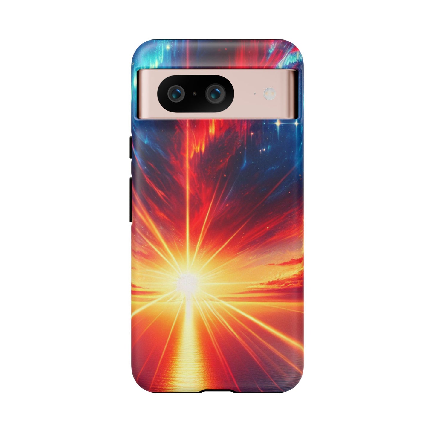 63B2 Sunrise Landscape Art Phone Case – Glossy or Matte Dual-Layer Cover for iPhone & Android