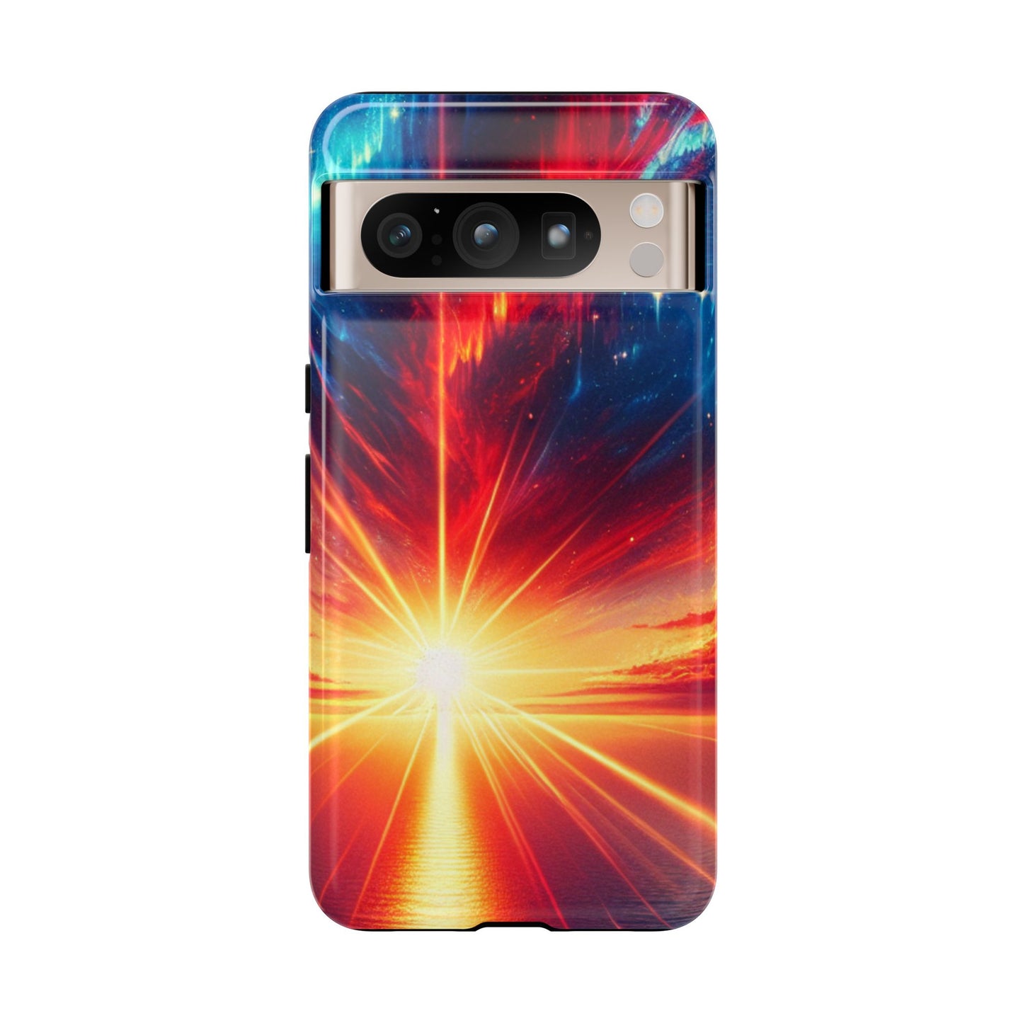 63B2 Sunrise Landscape Art Phone Case – Glossy or Matte Dual-Layer Cover for iPhone & Android