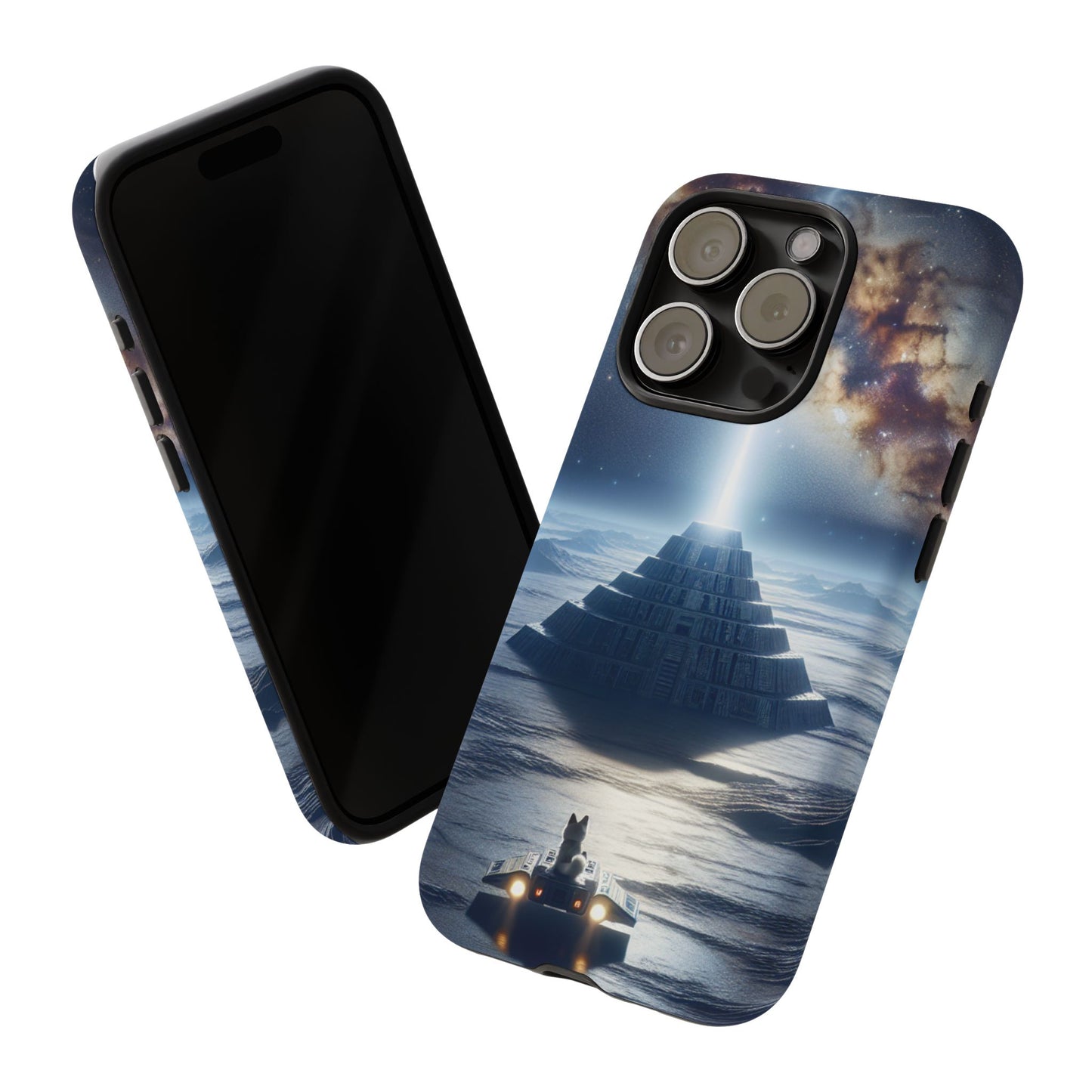 61C Akita Space Adventure Phone Case – Dual-Layer Protective Cover for iPhone & Android