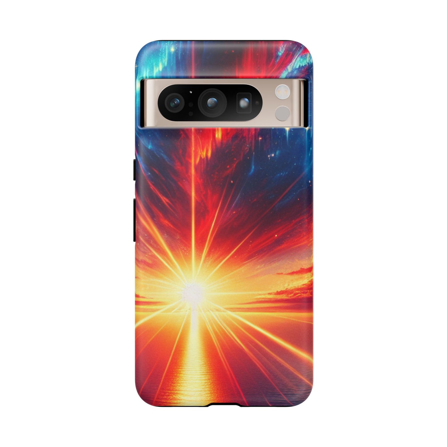63B2 Sunrise Landscape Art Phone Case – Glossy or Matte Dual-Layer Cover for iPhone & Android