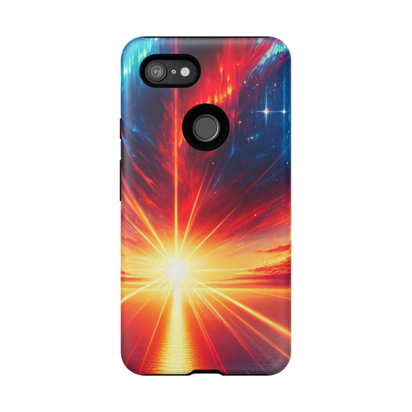63B2 Sunrise Landscape Art Phone Case – Glossy or Matte Dual-Layer Cover for iPhone & Android