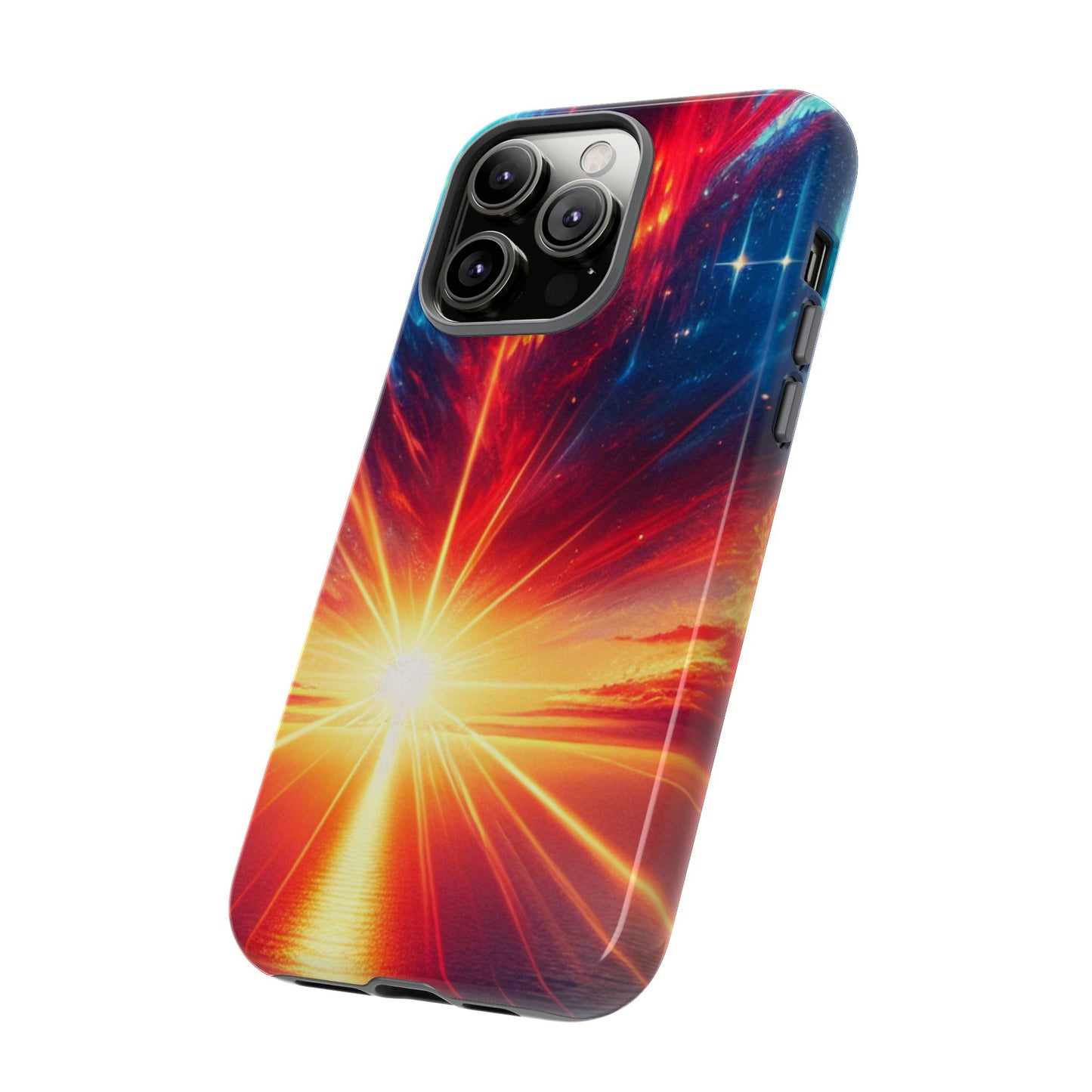 63B2 Sunrise Landscape Art Phone Case – Glossy or Matte Dual-Layer Cover for iPhone & Android