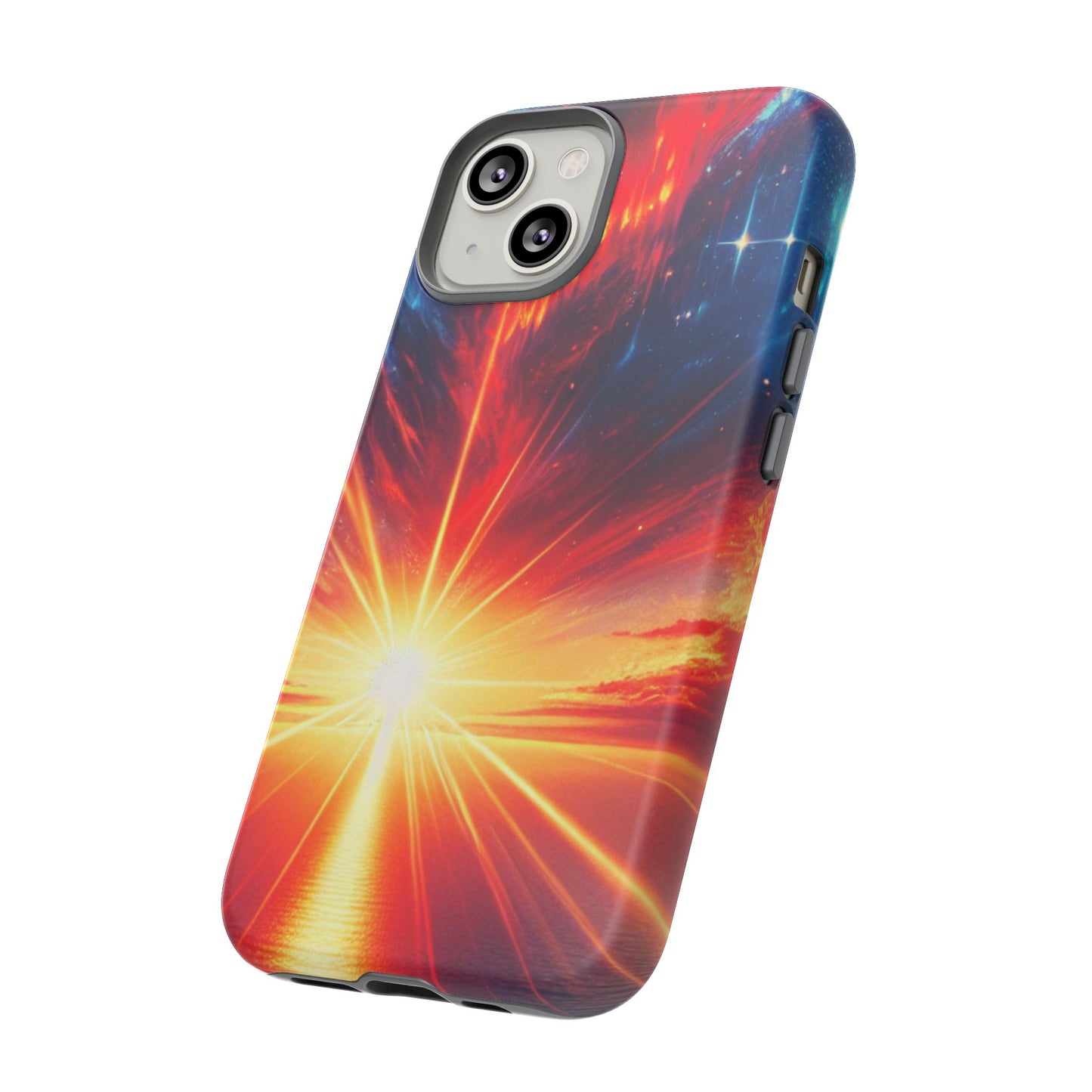 63B2 Sunrise Landscape Art Phone Case – Glossy or Matte Dual-Layer Cover for iPhone & Android