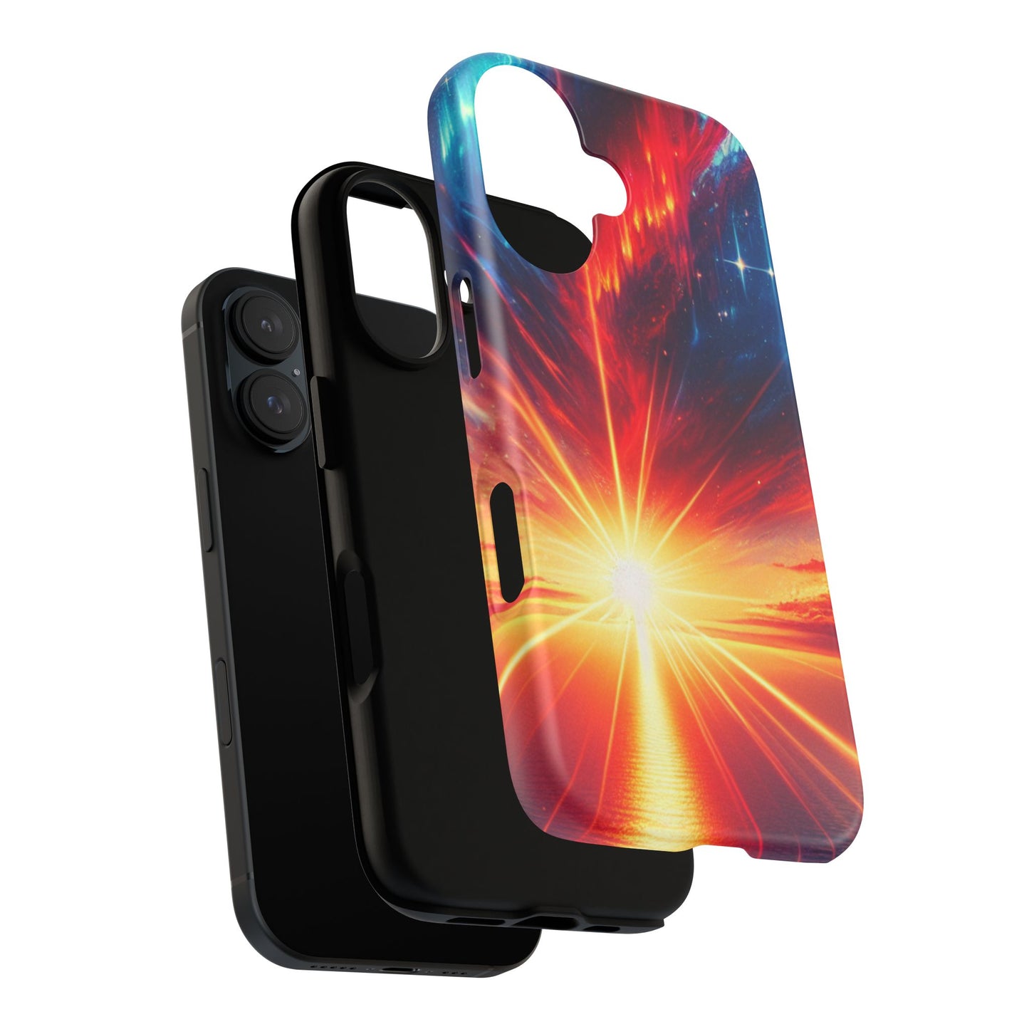 63B2 Sunrise Landscape Art Phone Case – Glossy or Matte Dual-Layer Cover for iPhone & Android