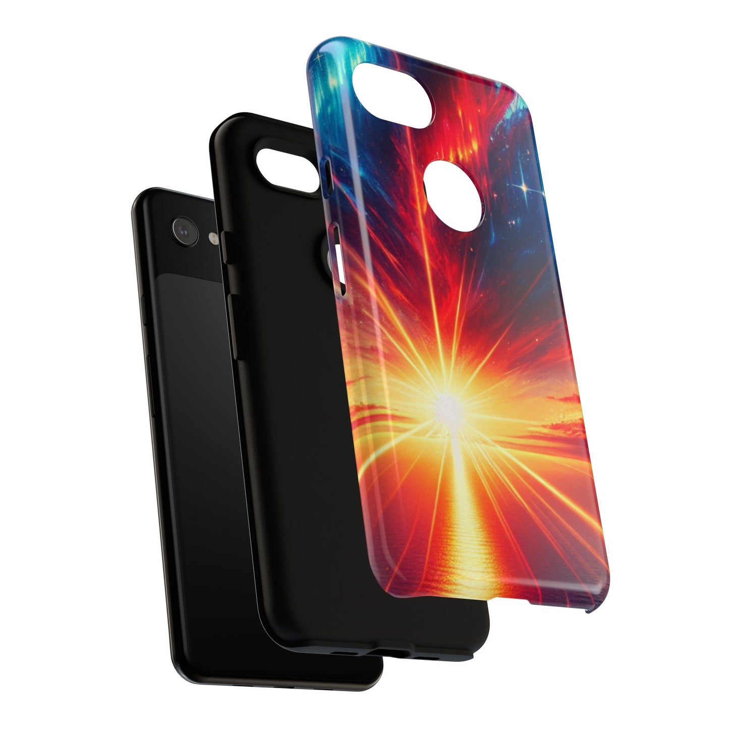 63B2 Sunrise Landscape Art Phone Case – Glossy or Matte Dual-Layer Cover for iPhone & Android