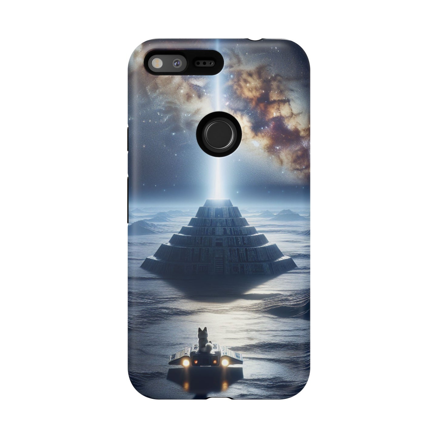 61C Akita Space Adventure Phone Case – Dual-Layer Protective Cover for iPhone & Android