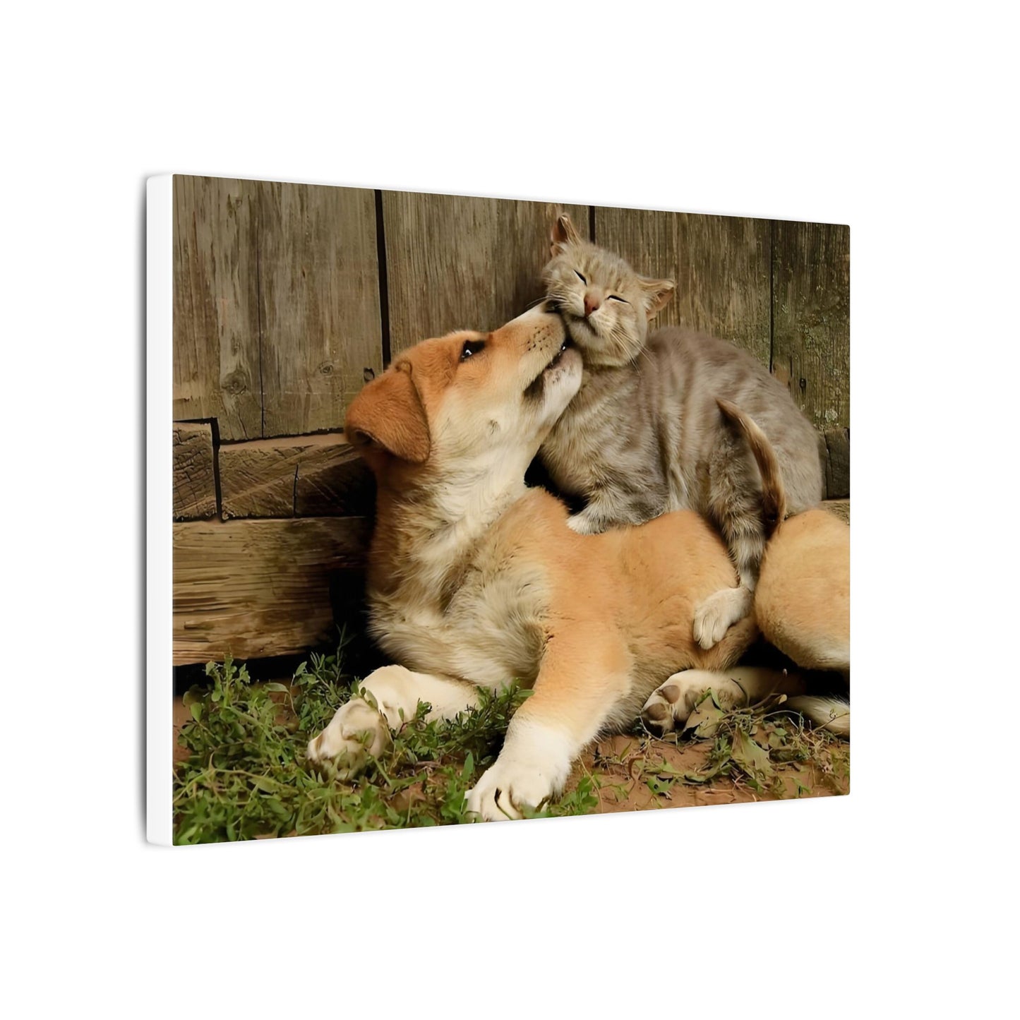 A0E Custom Pet Portrait Canvas – Personalized Wall Art from Your Pet’s Photo, Eco-Friendly Print on Wood Frame