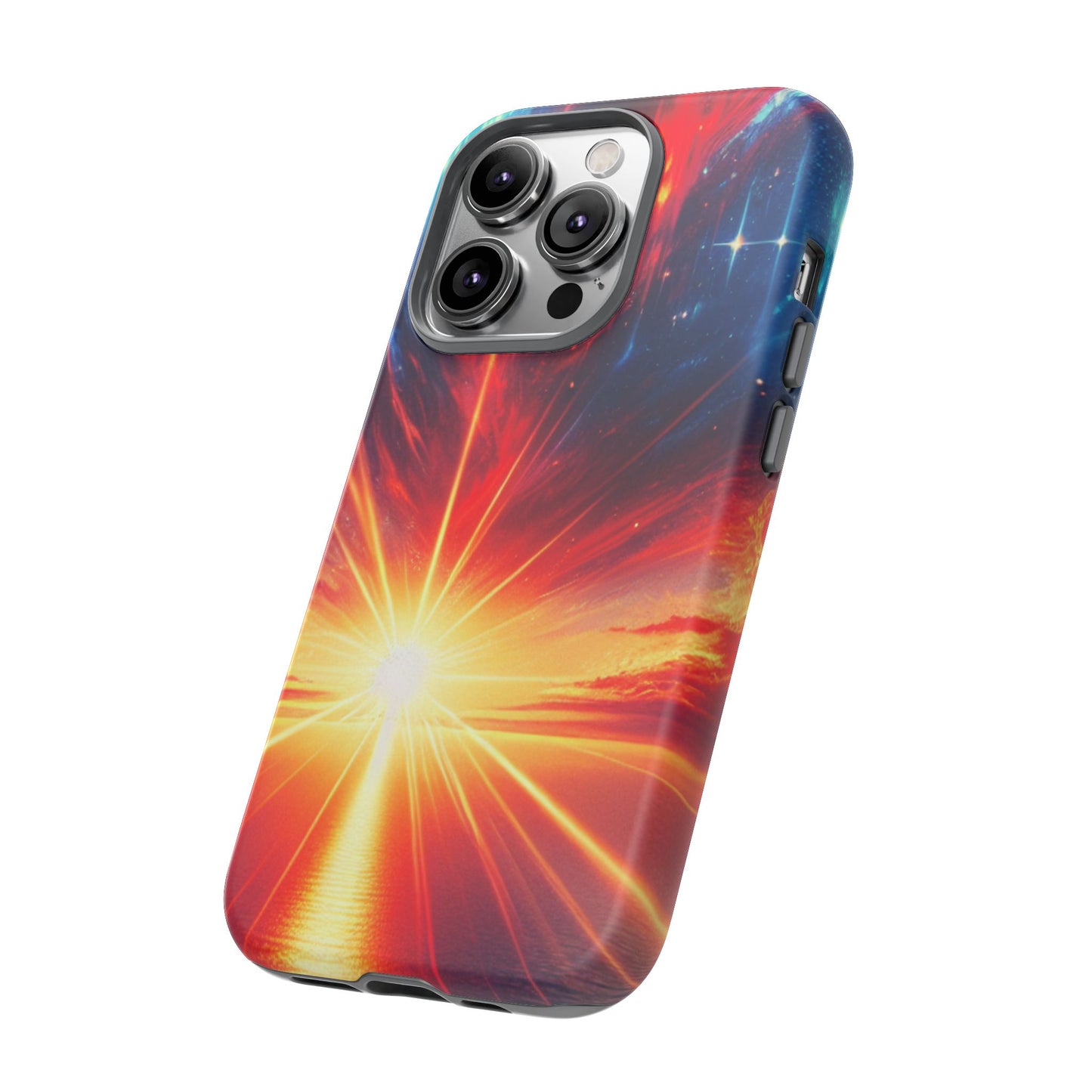 63B2 Sunrise Landscape Art Phone Case – Glossy or Matte Dual-Layer Cover for iPhone & Android