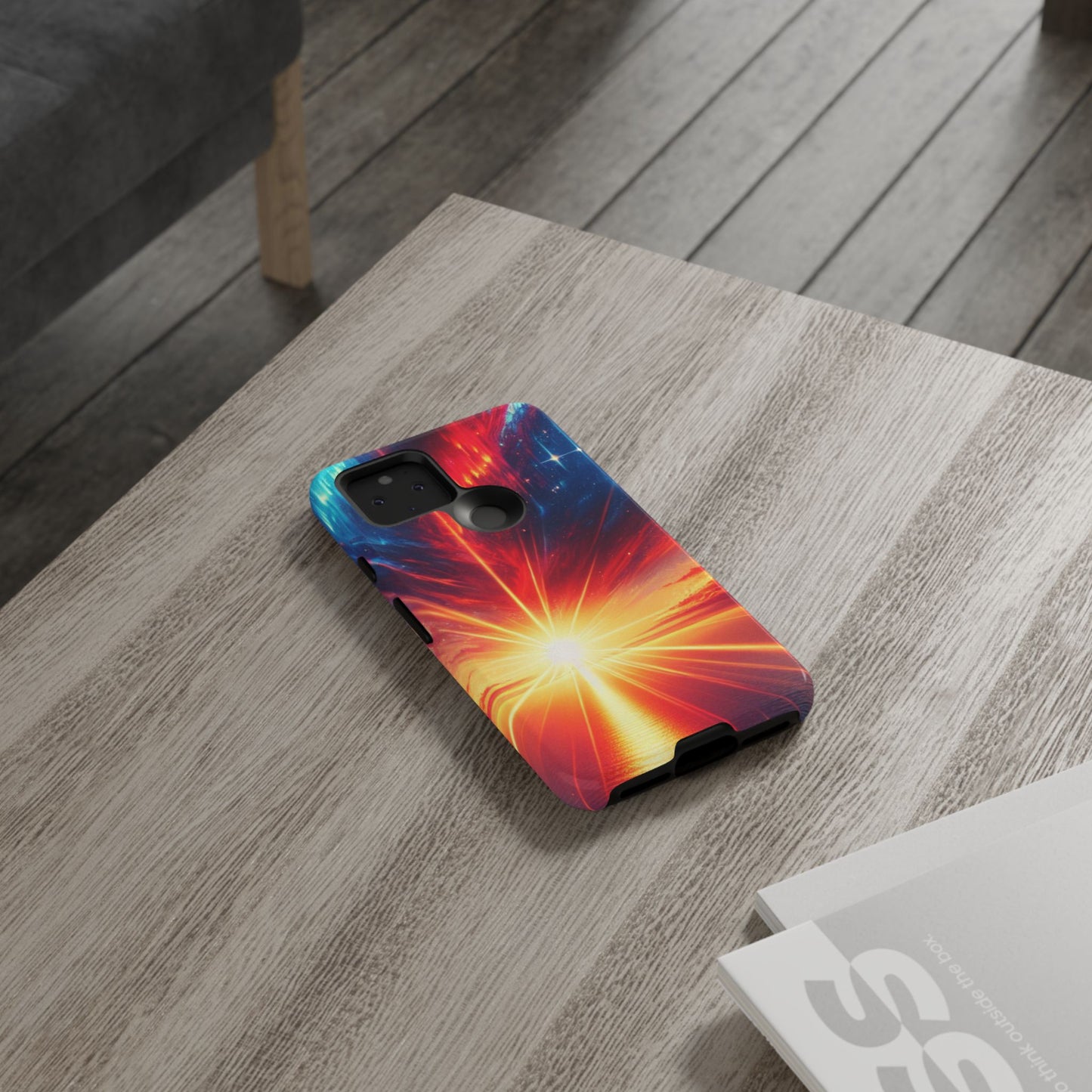 63B2 Sunrise Landscape Art Phone Case – Glossy or Matte Dual-Layer Cover for iPhone & Android