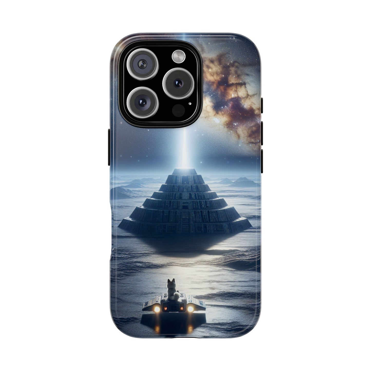 61C Akita Space Adventure Phone Case – Dual-Layer Protective Cover for iPhone & Android