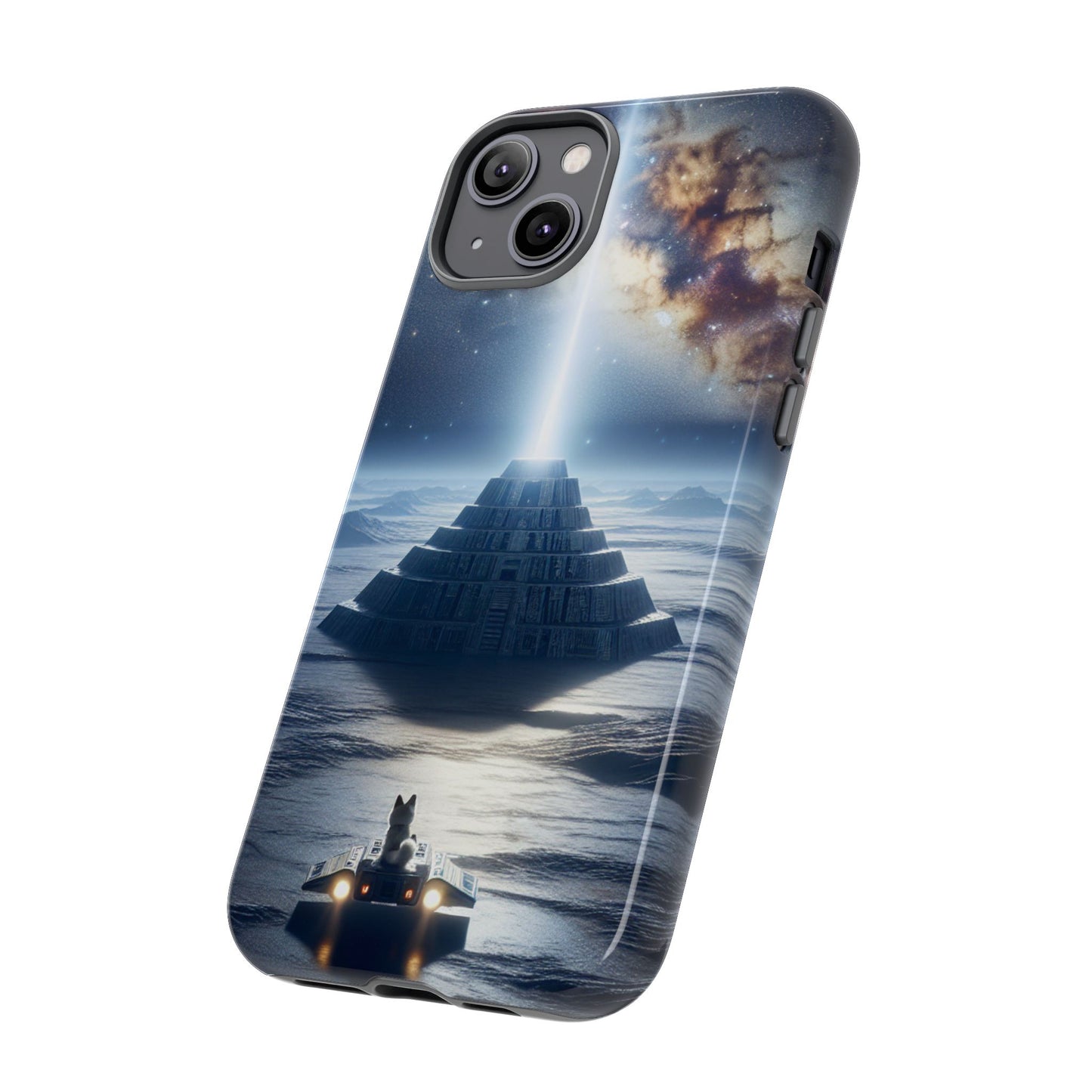 61C Akita Space Adventure Phone Case – Dual-Layer Protective Cover for iPhone & Android