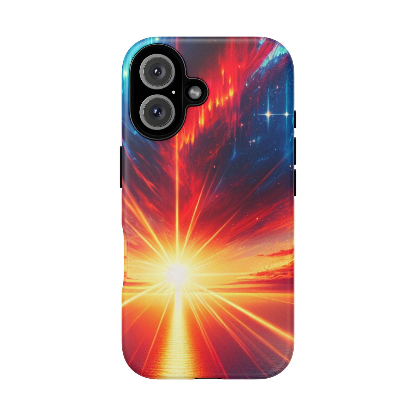 63B2 Sunrise Landscape Art Phone Case – Glossy or Matte Dual-Layer Cover for iPhone & Android