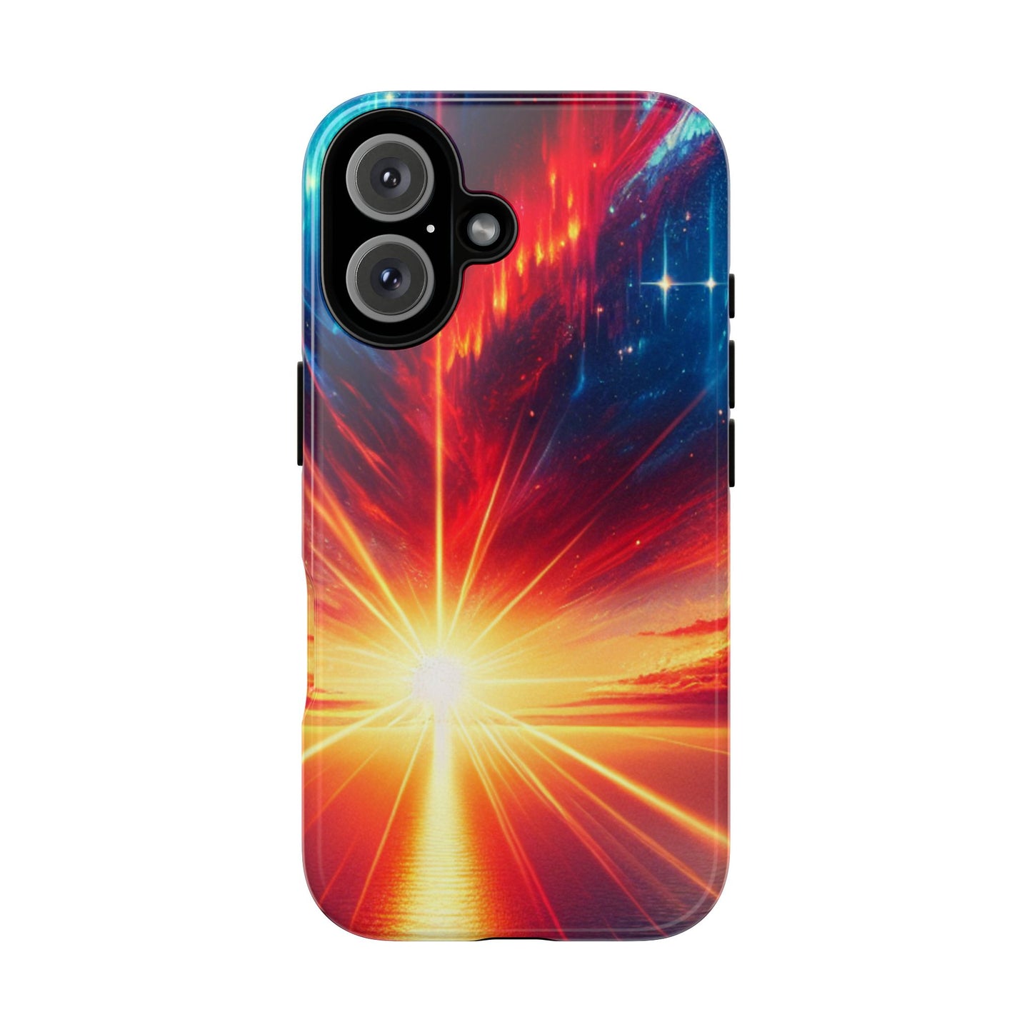 63B2 Sunrise Landscape Art Phone Case – Glossy or Matte Dual-Layer Cover for iPhone & Android