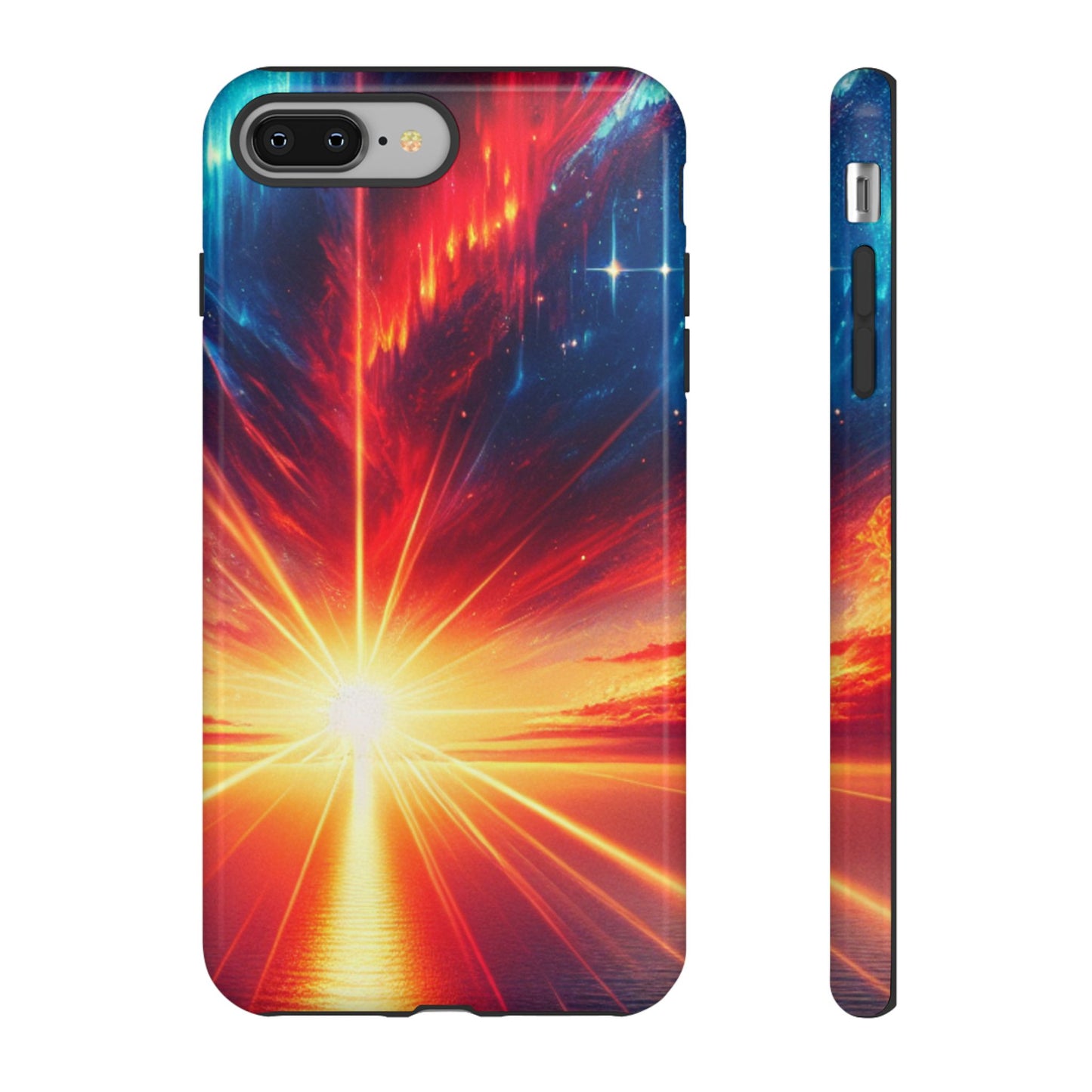 63B2 Sunrise Landscape Art Phone Case – Glossy or Matte Dual-Layer Cover for iPhone & Android