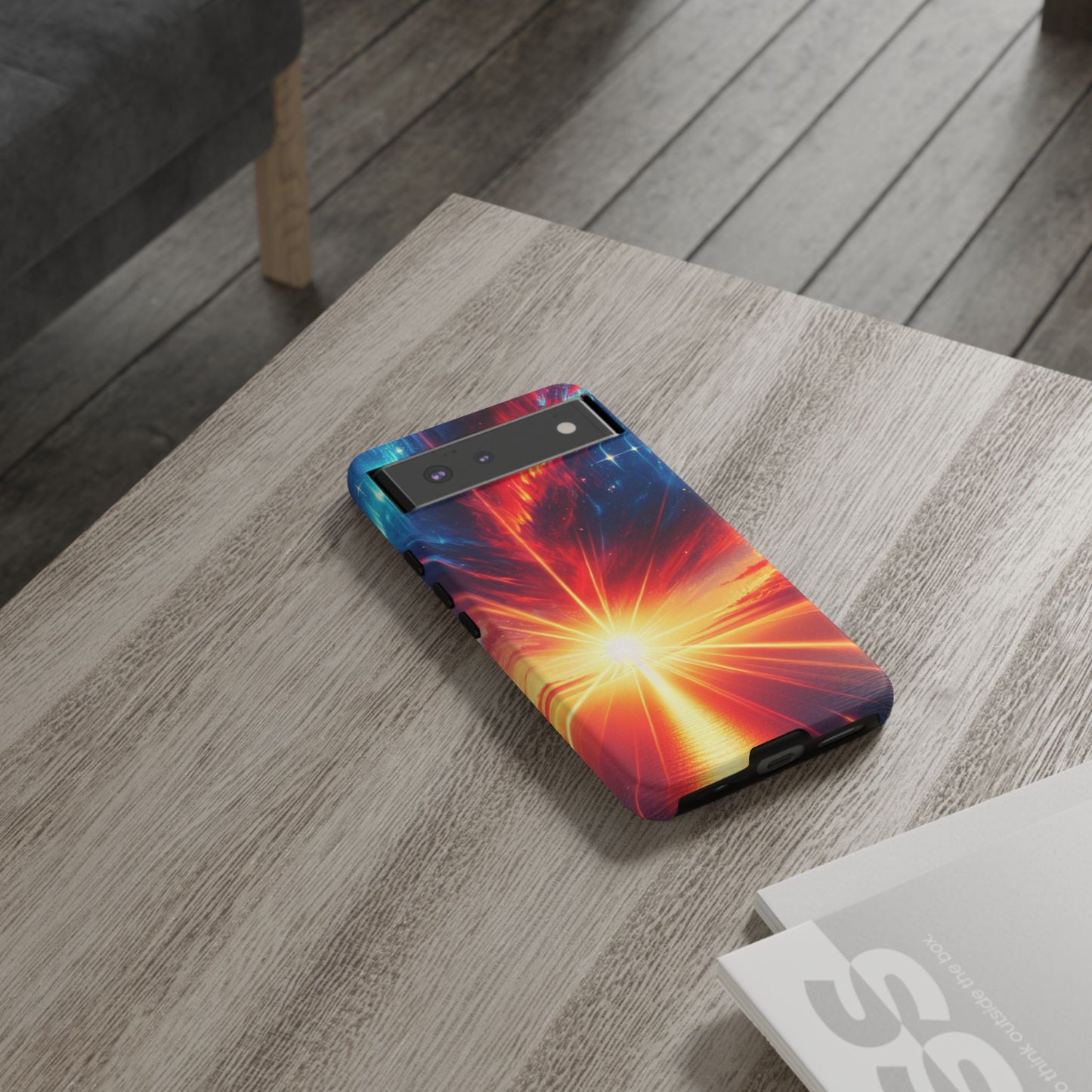 63B2 Sunrise Landscape Art Phone Case – Glossy or Matte Dual-Layer Cover for iPhone & Android