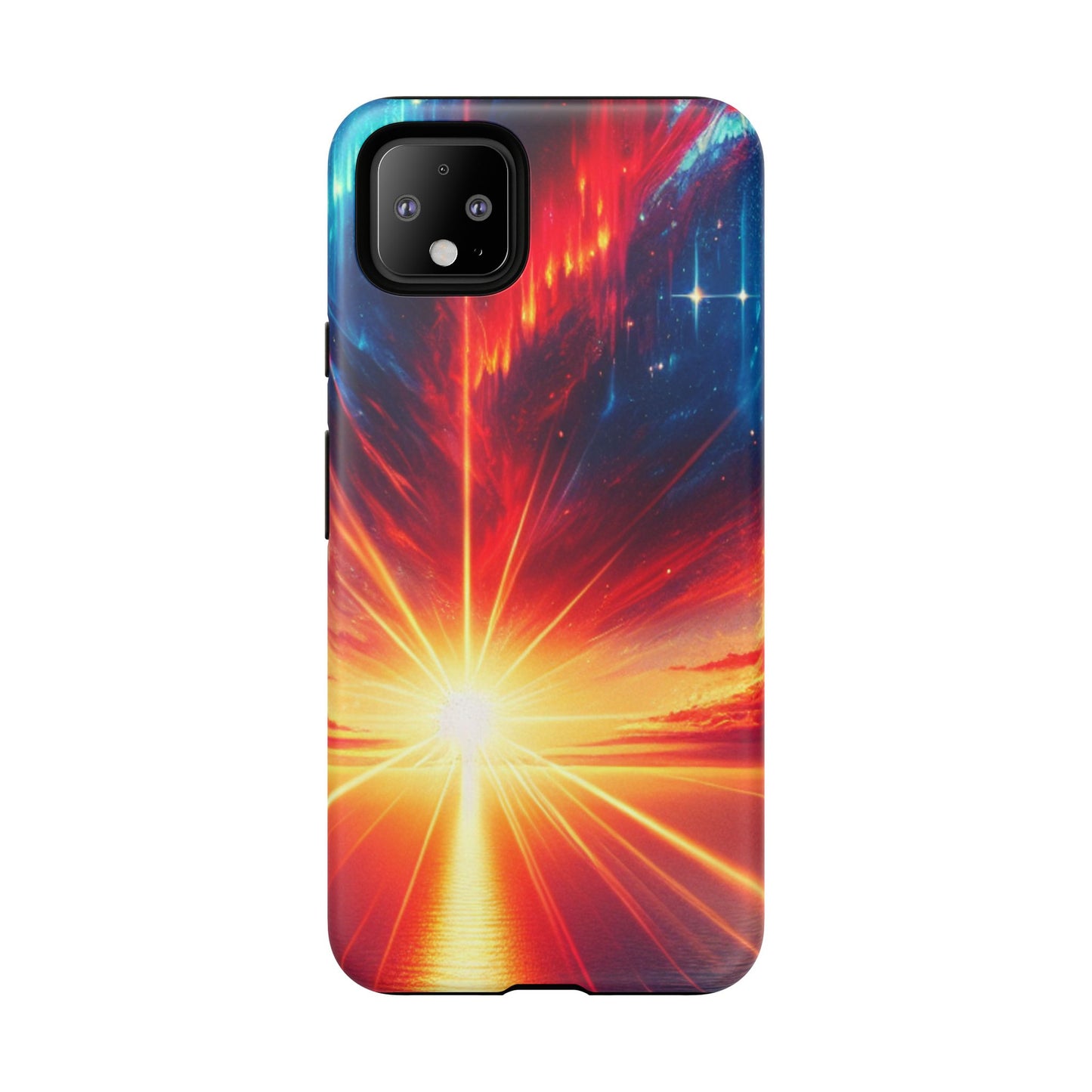 63B2 Sunrise Landscape Art Phone Case – Glossy or Matte Dual-Layer Cover for iPhone & Android