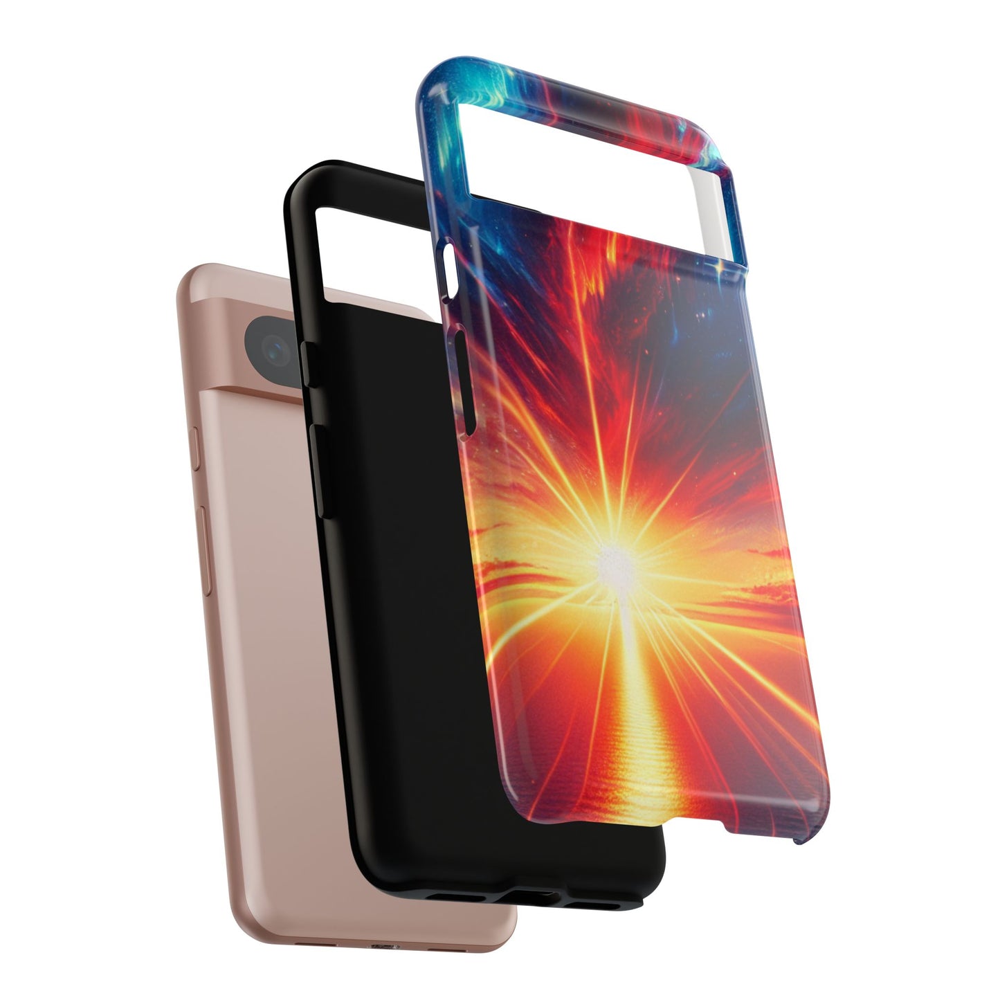 63B2 Sunrise Landscape Art Phone Case – Glossy or Matte Dual-Layer Cover for iPhone & Android