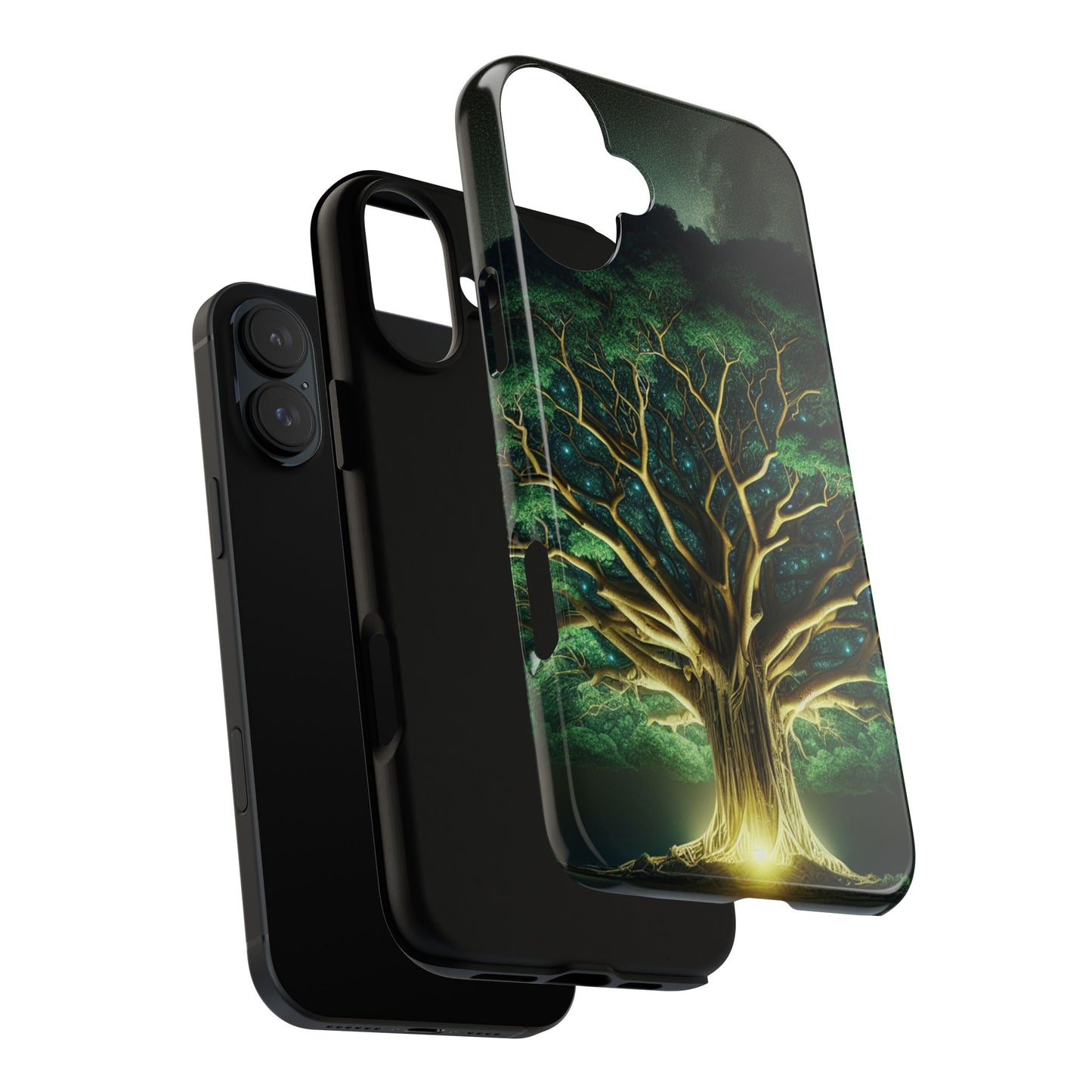 63B1 Tree of Life Nature Art Phone Case – Glossy or Matte Dual-Layer Cover for iPhone & Android