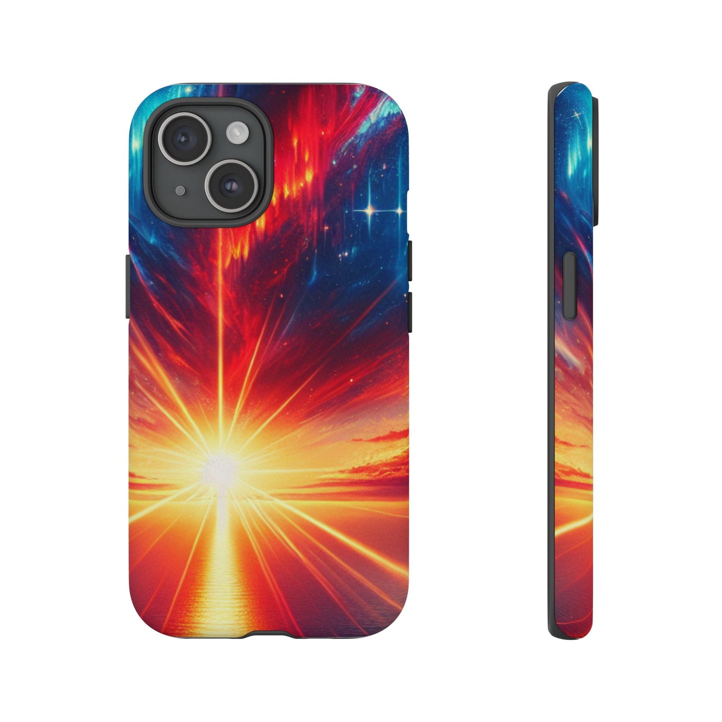 63B2 Sunrise Landscape Art Phone Case – Glossy or Matte Dual-Layer Cover for iPhone & Android