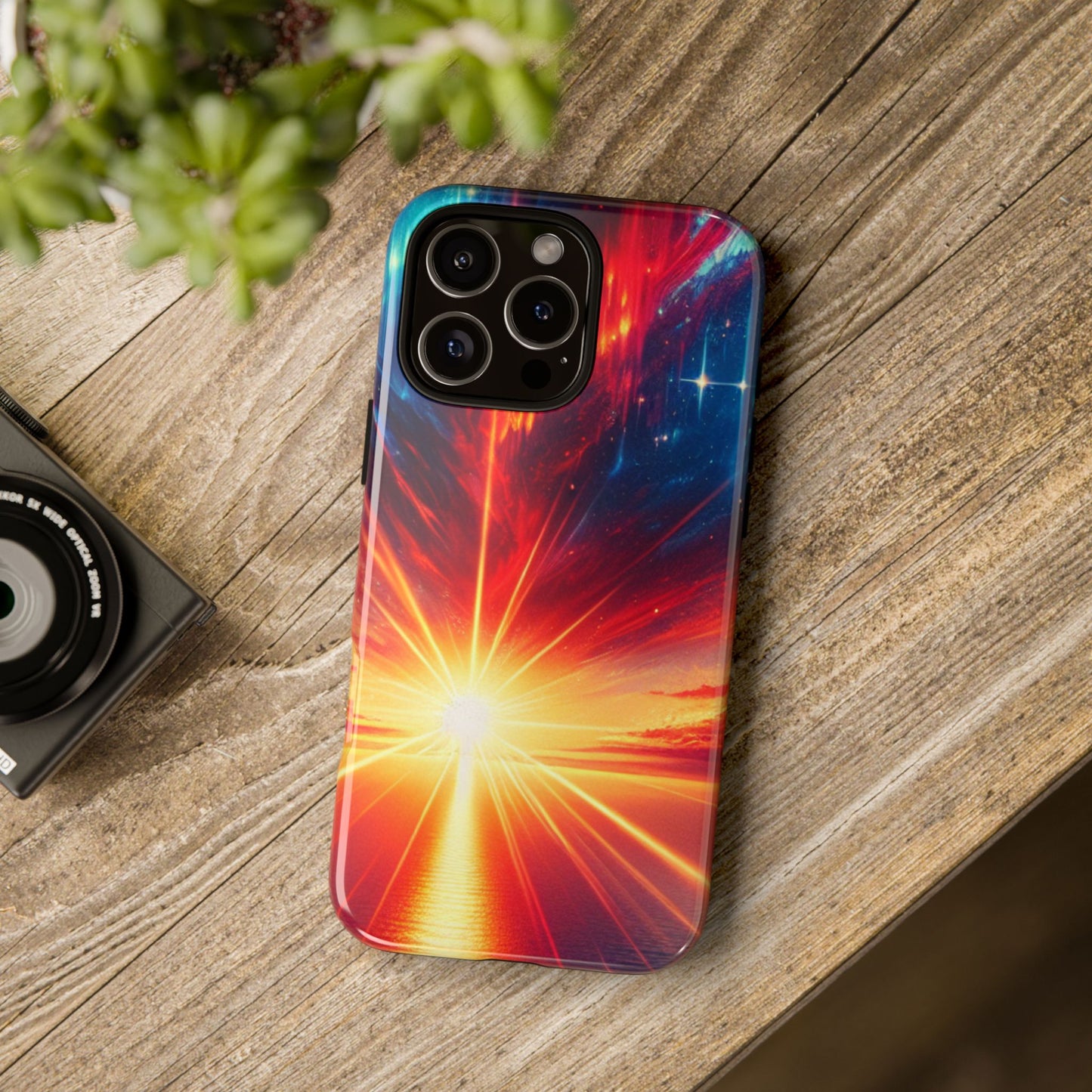 63B2 Sunrise Landscape Art Phone Case – Glossy or Matte Dual-Layer Cover for iPhone & Android