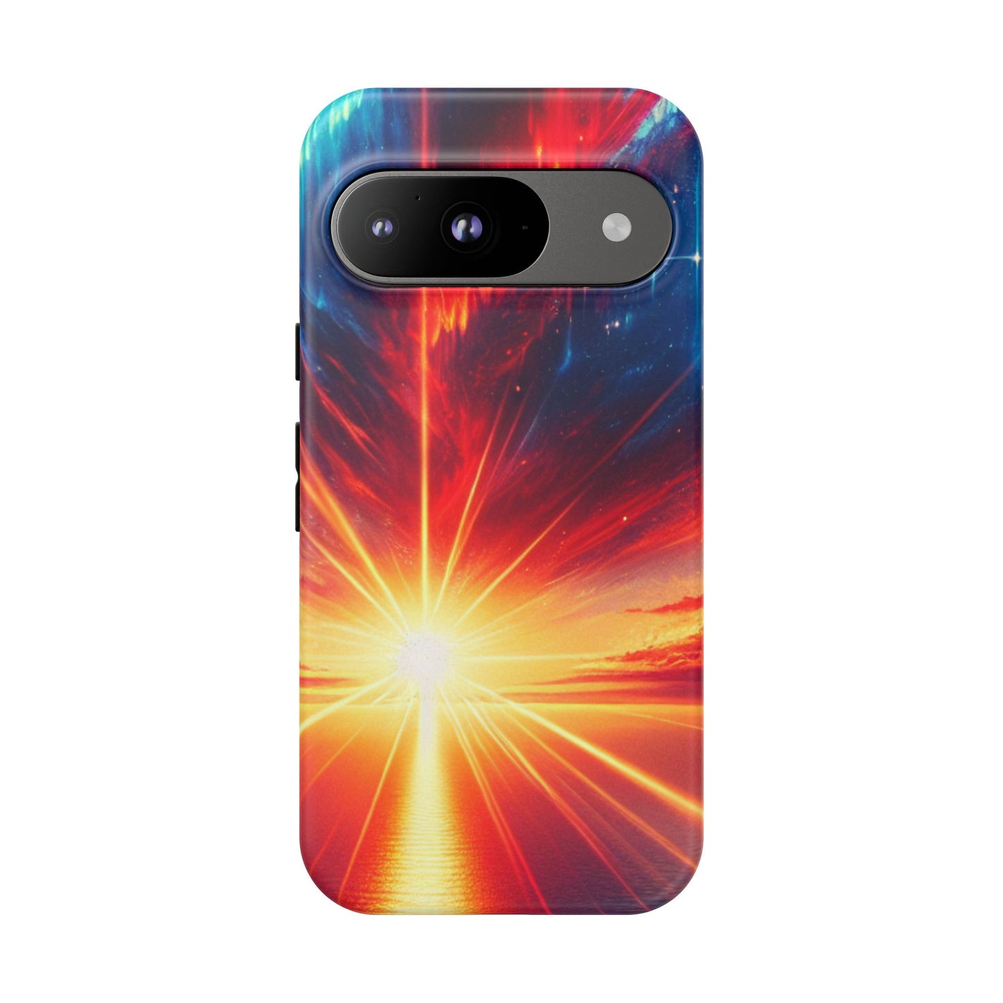 63B2 Sunrise Landscape Art Phone Case – Glossy or Matte Dual-Layer Cover for iPhone & Android