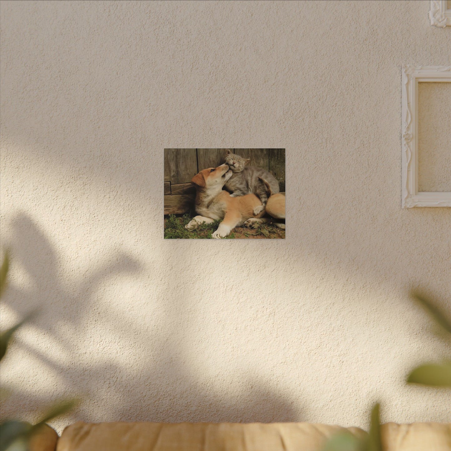 A0E Custom Pet Portrait Canvas – Personalized Wall Art from Your Pet’s Photo, Eco-Friendly Print on Wood Frame