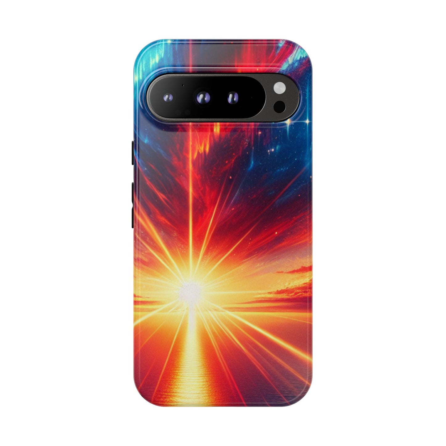 63B2 Sunrise Landscape Art Phone Case – Glossy or Matte Dual-Layer Cover for iPhone & Android