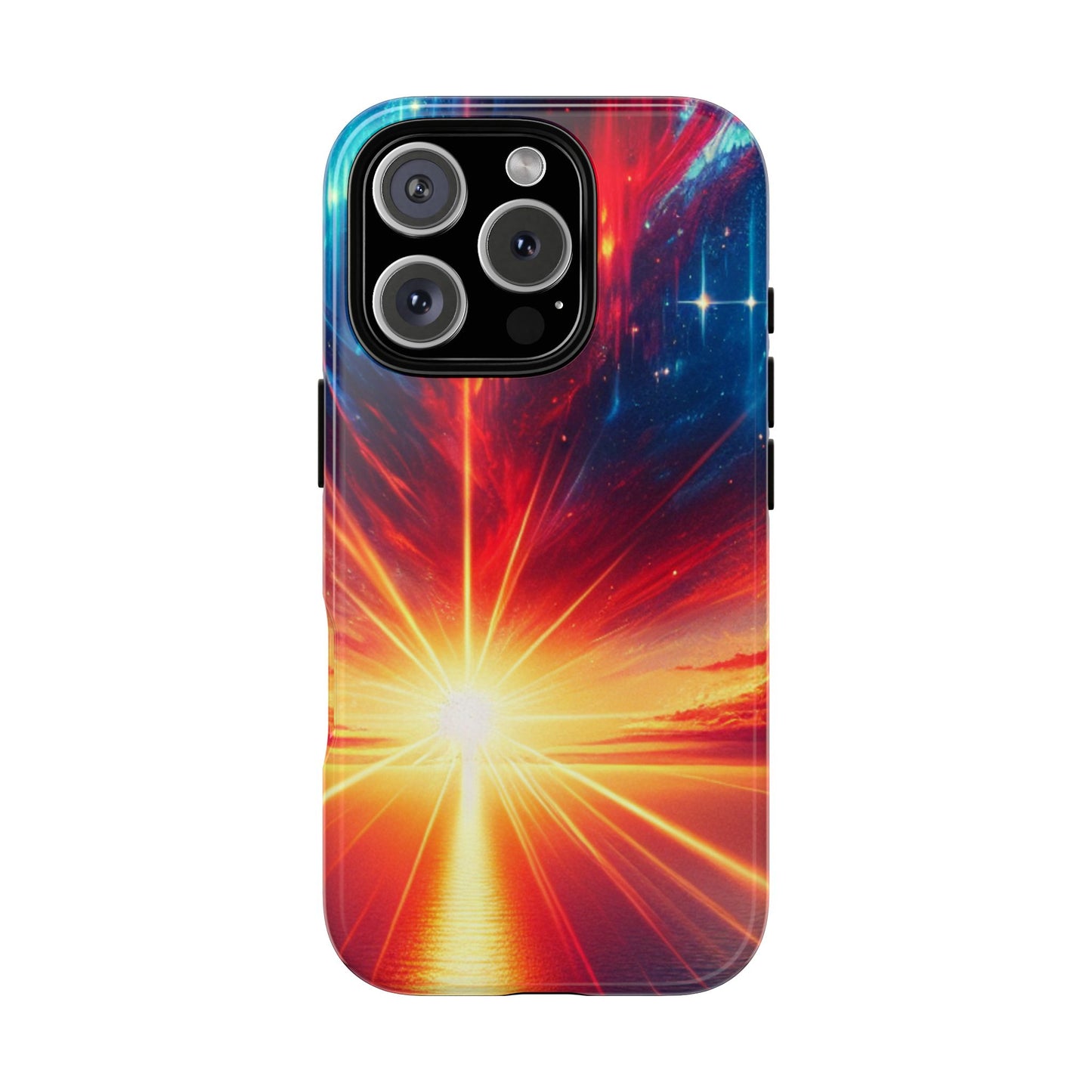 63B2 Sunrise Landscape Art Phone Case – Glossy or Matte Dual-Layer Cover for iPhone & Android