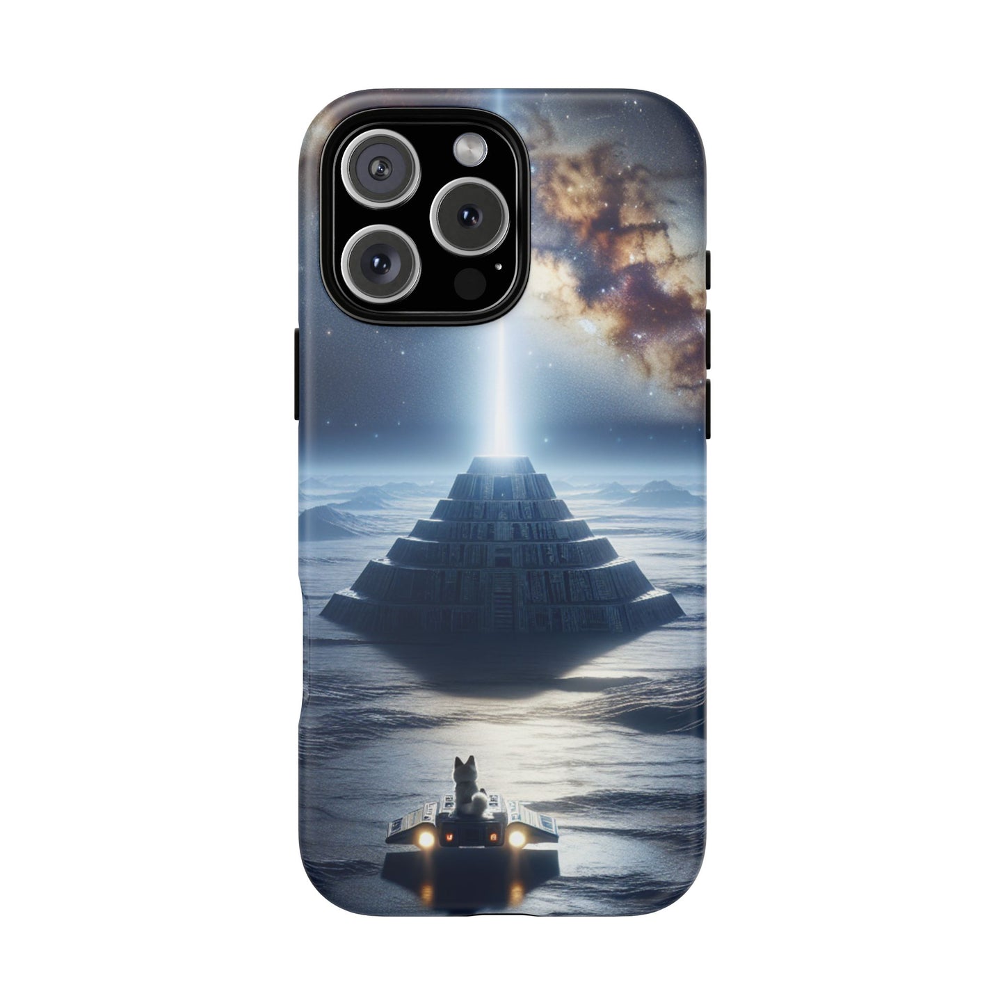 61C Akita Space Adventure Phone Case – Dual-Layer Protective Cover for iPhone & Android