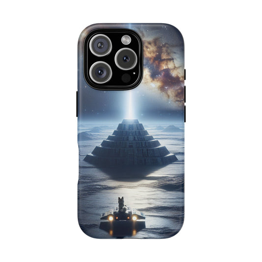 61C Akita Space Adventure Phone Case – Dual-Layer Protective Cover for iPhone & Android