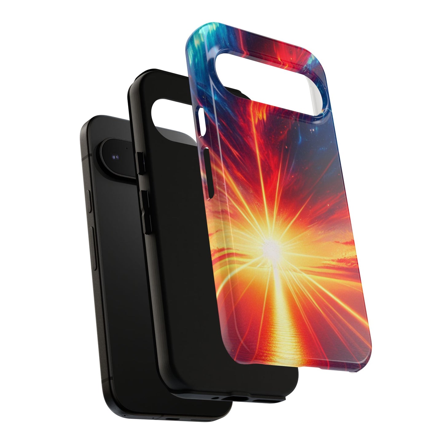 63B2 Sunrise Landscape Art Phone Case – Glossy or Matte Dual-Layer Cover for iPhone & Android