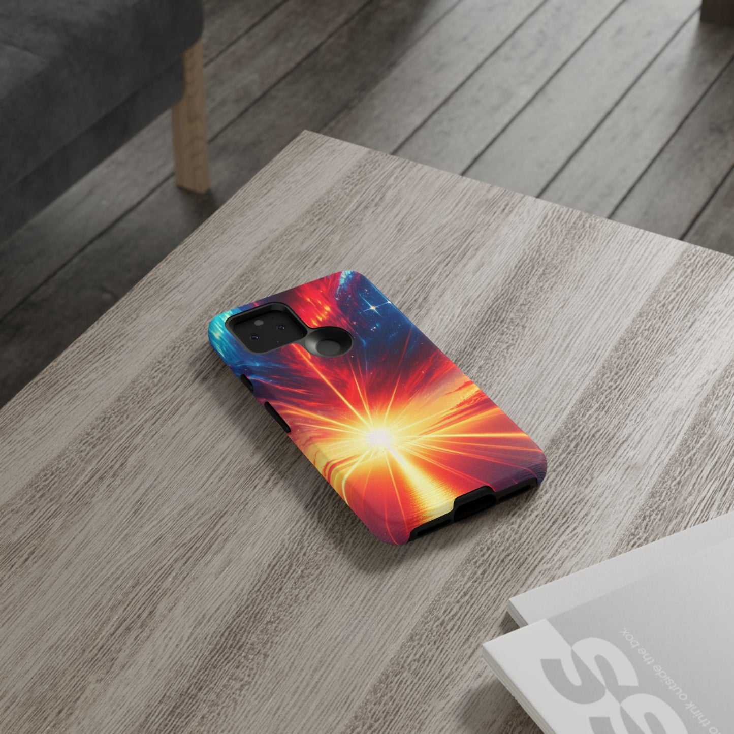63B2 Sunrise Landscape Art Phone Case – Glossy or Matte Dual-Layer Cover for iPhone & Android