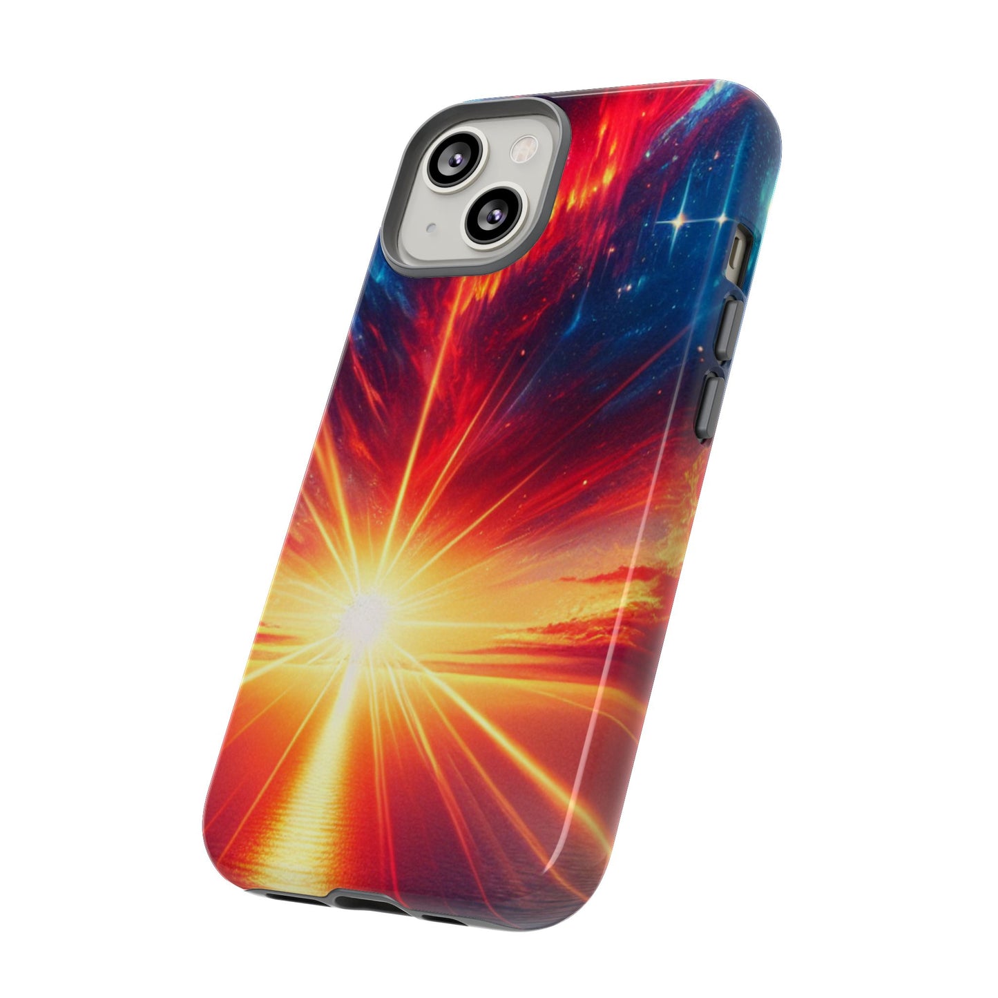 63B2 Sunrise Landscape Art Phone Case – Glossy or Matte Dual-Layer Cover for iPhone & Android