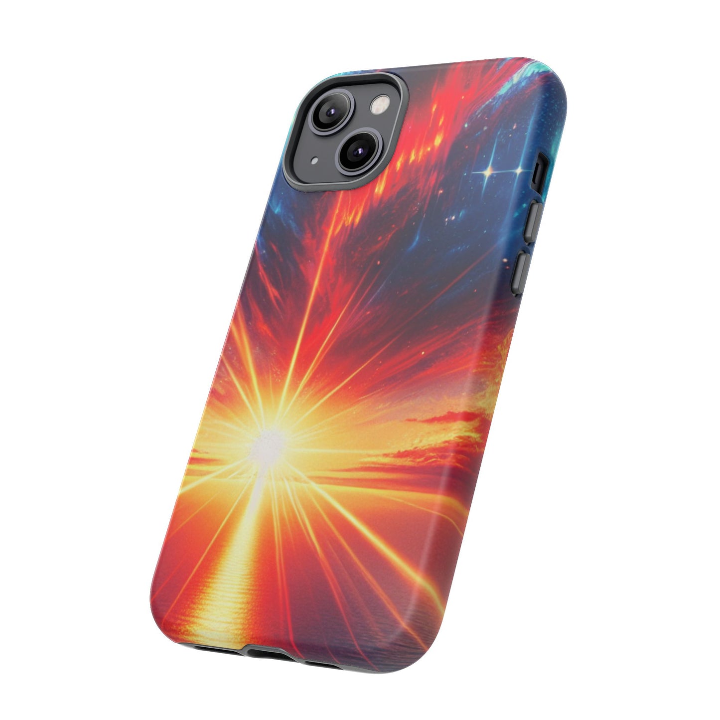 63B2 Sunrise Landscape Art Phone Case – Glossy or Matte Dual-Layer Cover for iPhone & Android