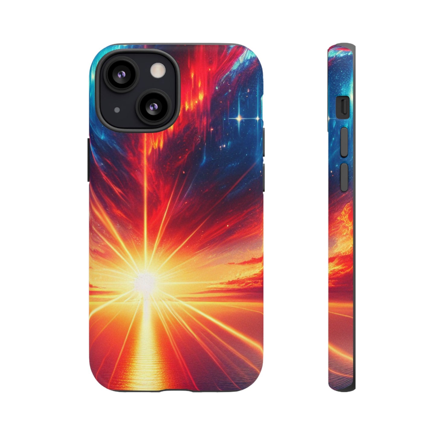 63B2 Sunrise Landscape Art Phone Case – Glossy or Matte Dual-Layer Cover for iPhone & Android