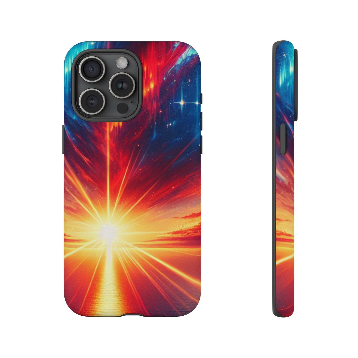 63B2 Sunrise Landscape Art Phone Case – Glossy or Matte Dual-Layer Cover for iPhone & Android