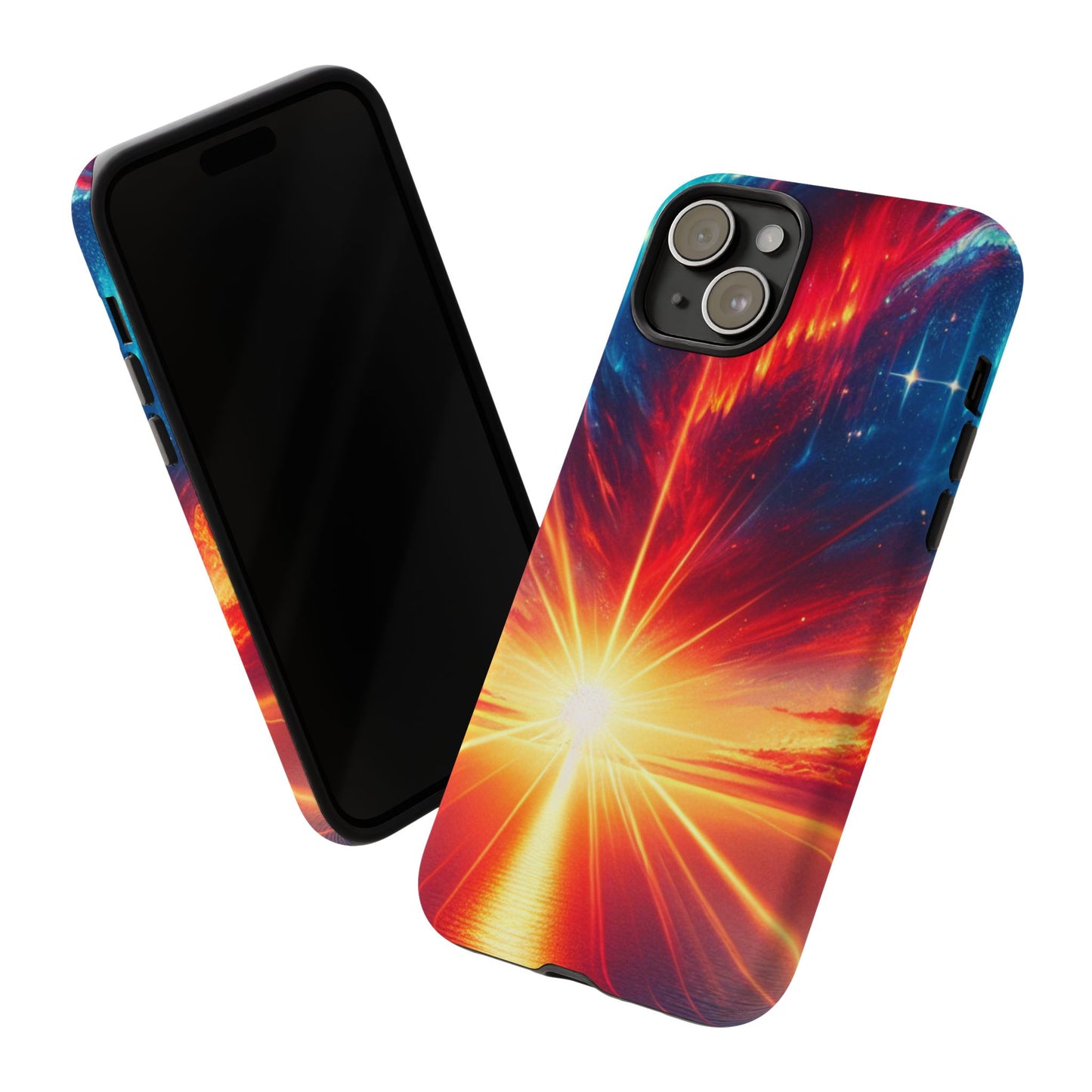 63B2 Sunrise Landscape Art Phone Case – Glossy or Matte Dual-Layer Cover for iPhone & Android