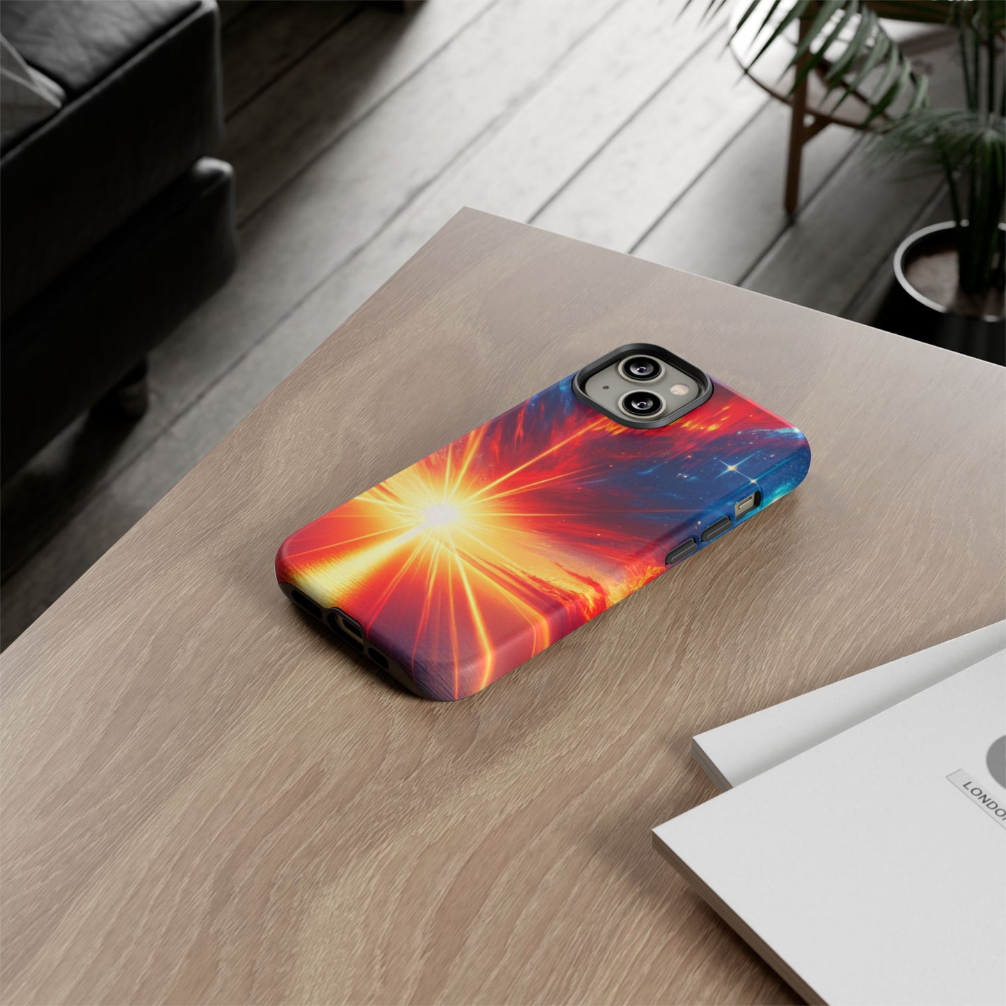 63B2 Sunrise Landscape Art Phone Case – Glossy or Matte Dual-Layer Cover for iPhone & Android