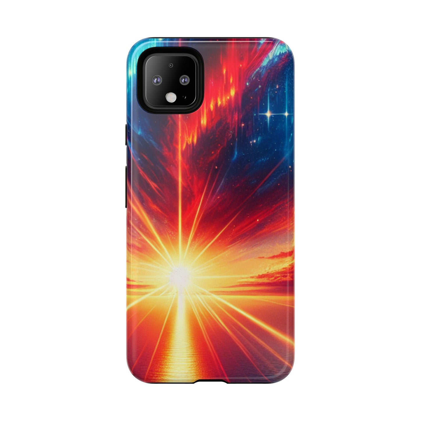 63B2 Sunrise Landscape Art Phone Case – Glossy or Matte Dual-Layer Cover for iPhone & Android