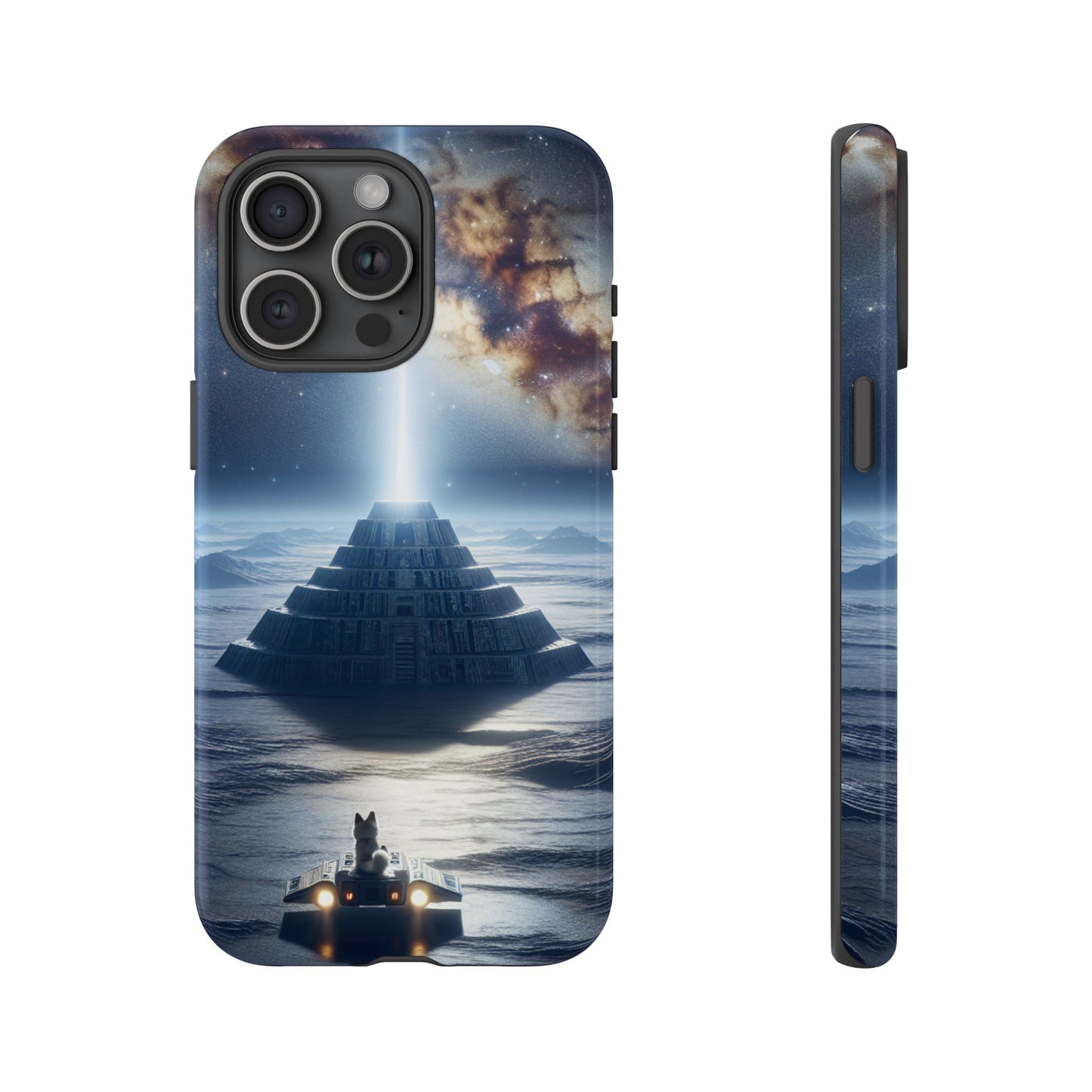 61C Akita Space Adventure Phone Case – Dual-Layer Protective Cover for iPhone & Android