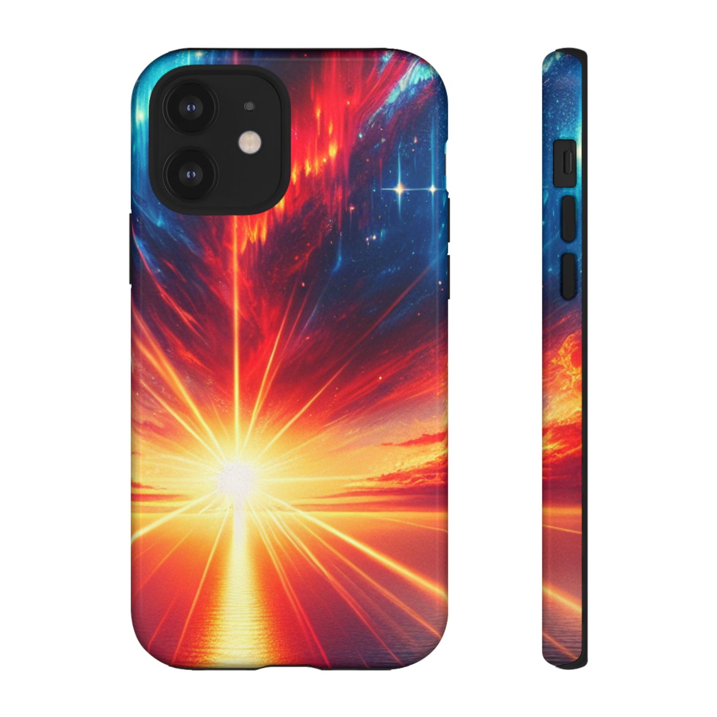 63B2 Sunrise Landscape Art Phone Case – Glossy or Matte Dual-Layer Cover for iPhone & Android