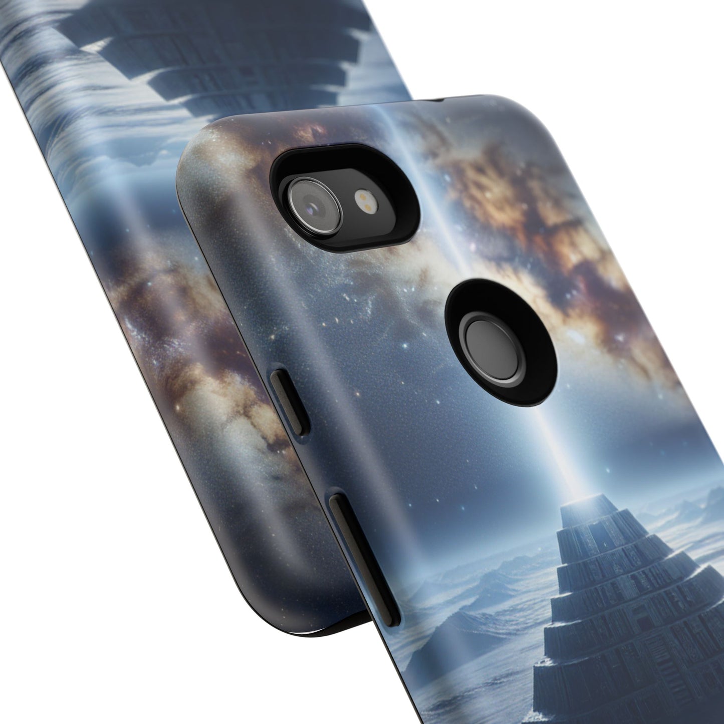 61C Akita Space Adventure Phone Case – Dual-Layer Protective Cover for iPhone & Android