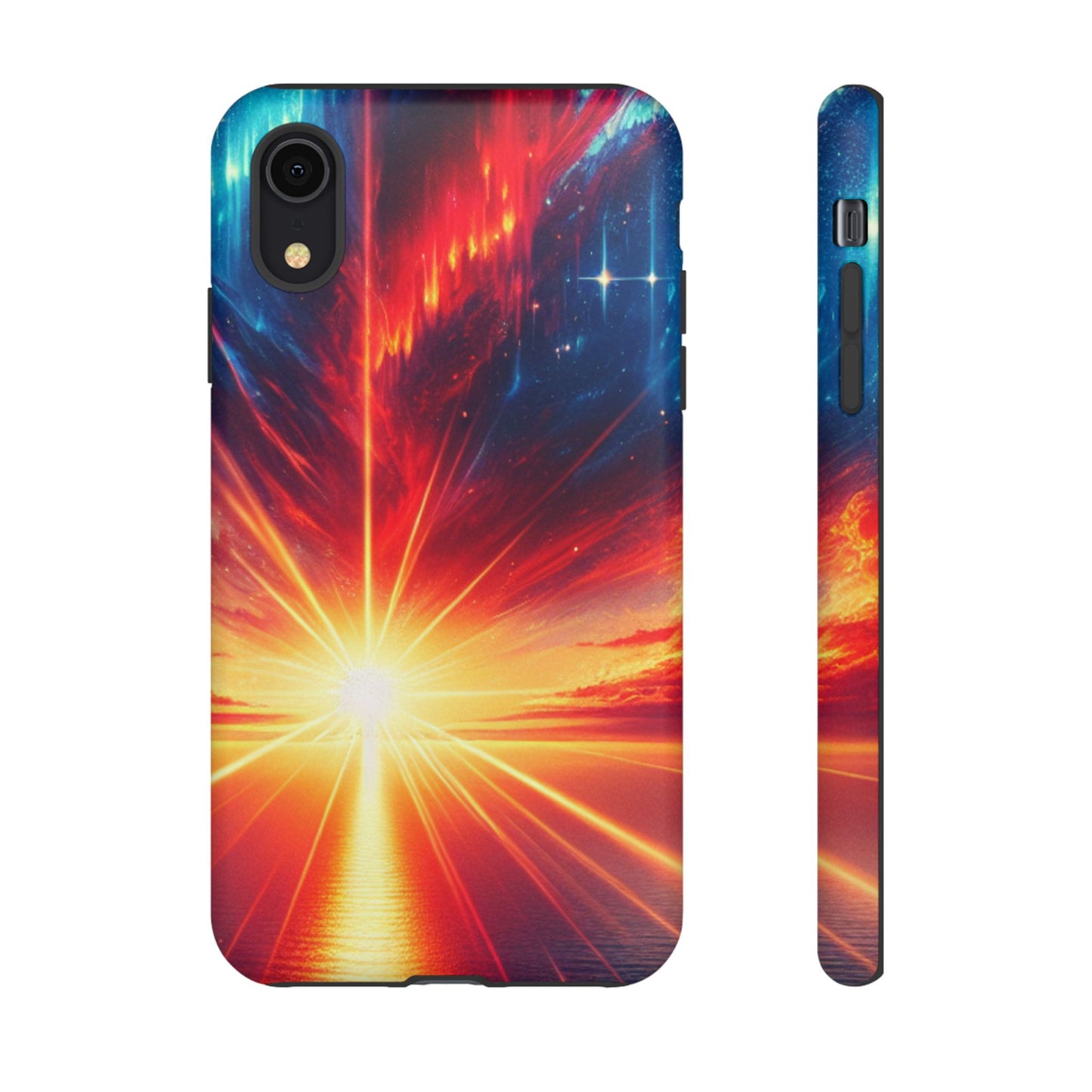 63B2 Sunrise Landscape Art Phone Case – Glossy or Matte Dual-Layer Cover for iPhone & Android
