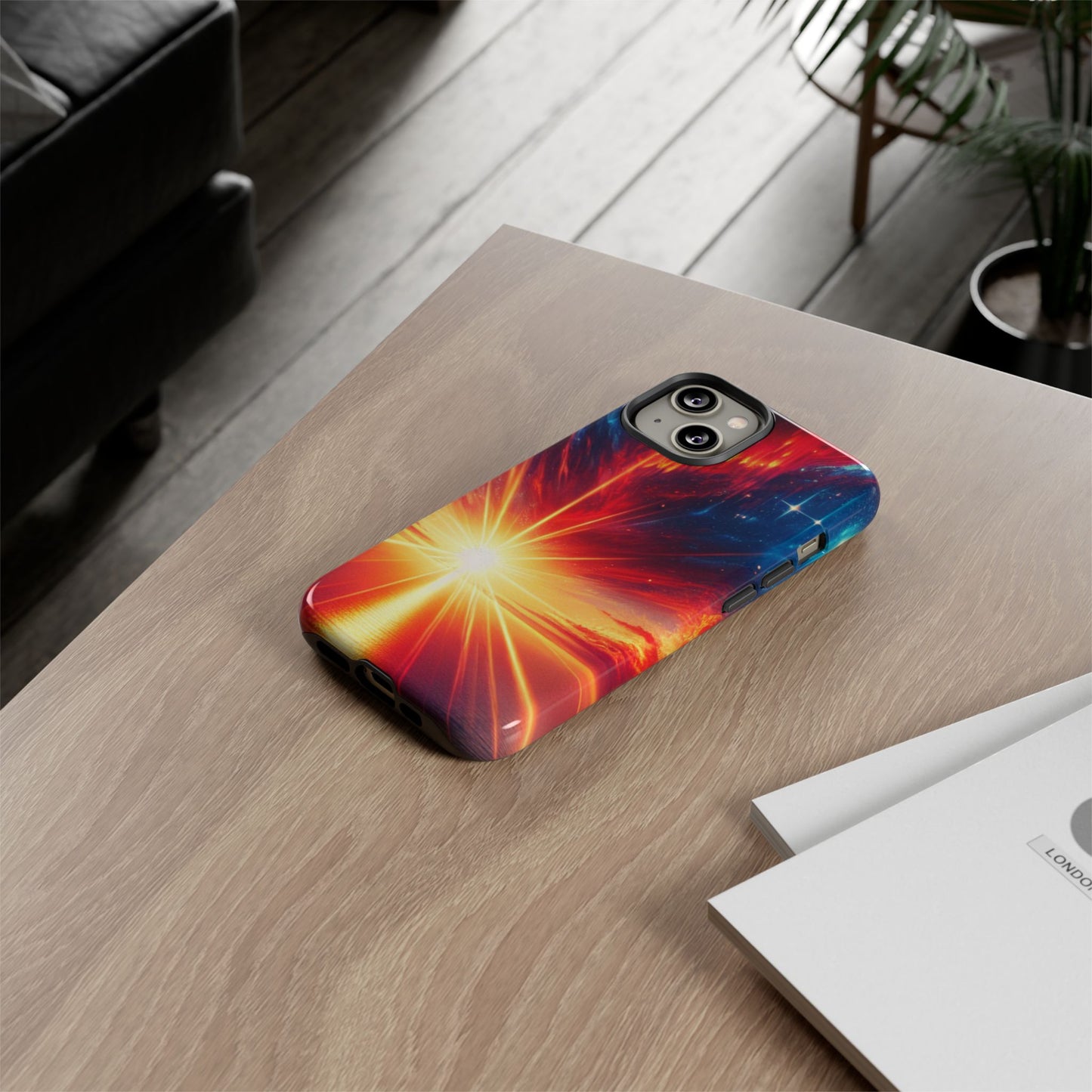 63B2 Sunrise Landscape Art Phone Case – Glossy or Matte Dual-Layer Cover for iPhone & Android